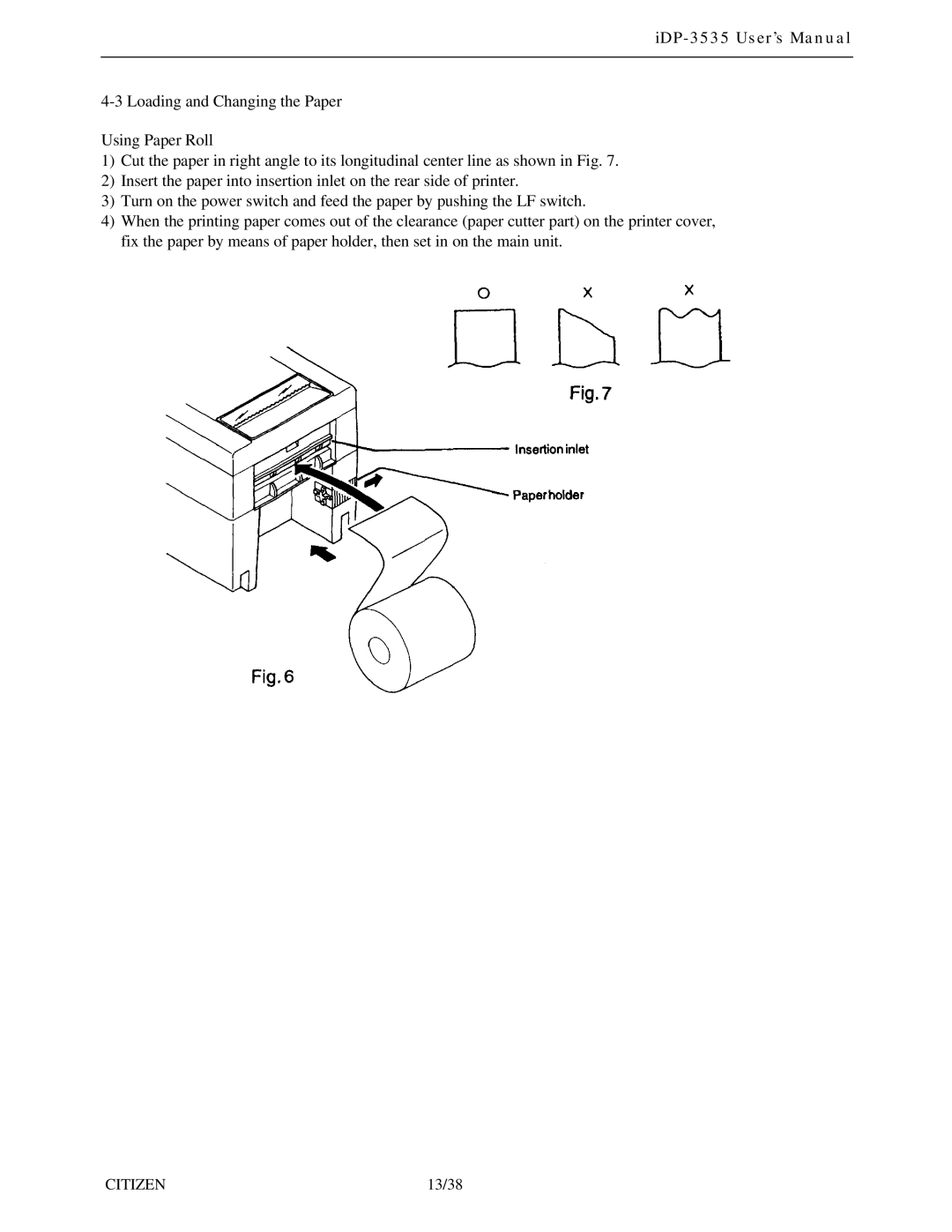 Citizen Systems iDP-3535 user manual 13/38 