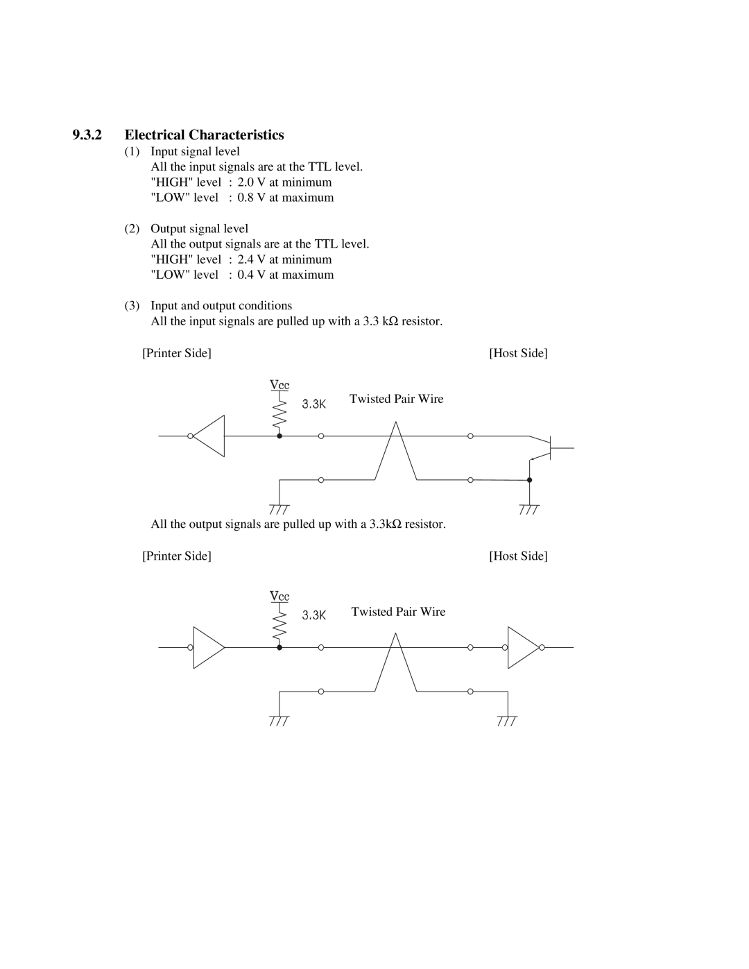 Citizen Systems iDP-3550, iDP-3551 user manual Electrical Characteristics 