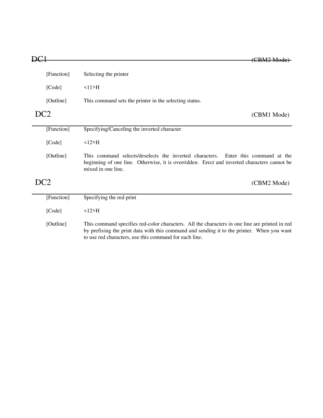 Citizen Systems iDP-3551, iDP-3550 user manual DC2 