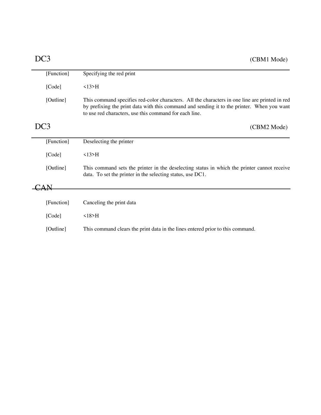 Citizen Systems iDP-3550, iDP-3551 user manual DC3 