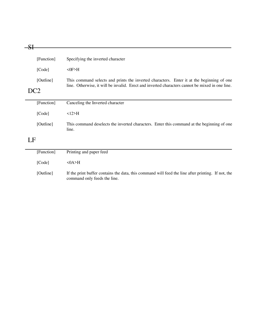 Citizen Systems iDP-3551, iDP-3550 user manual Line 