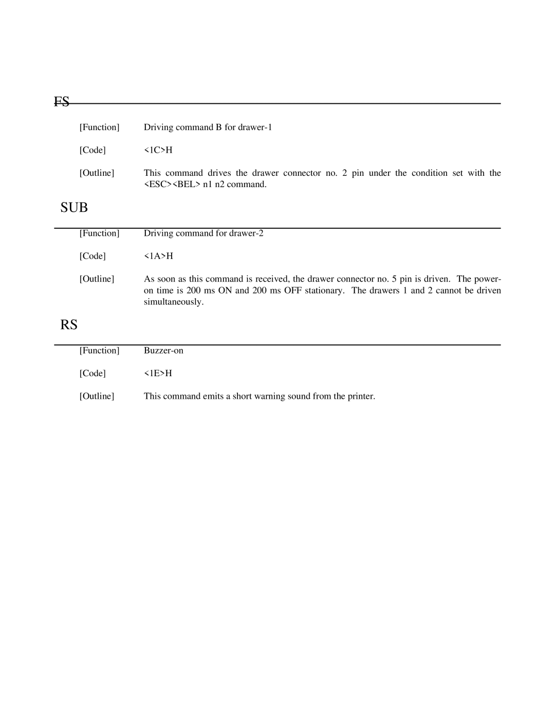 Citizen Systems iDP-3550, iDP-3551 user manual Sub 