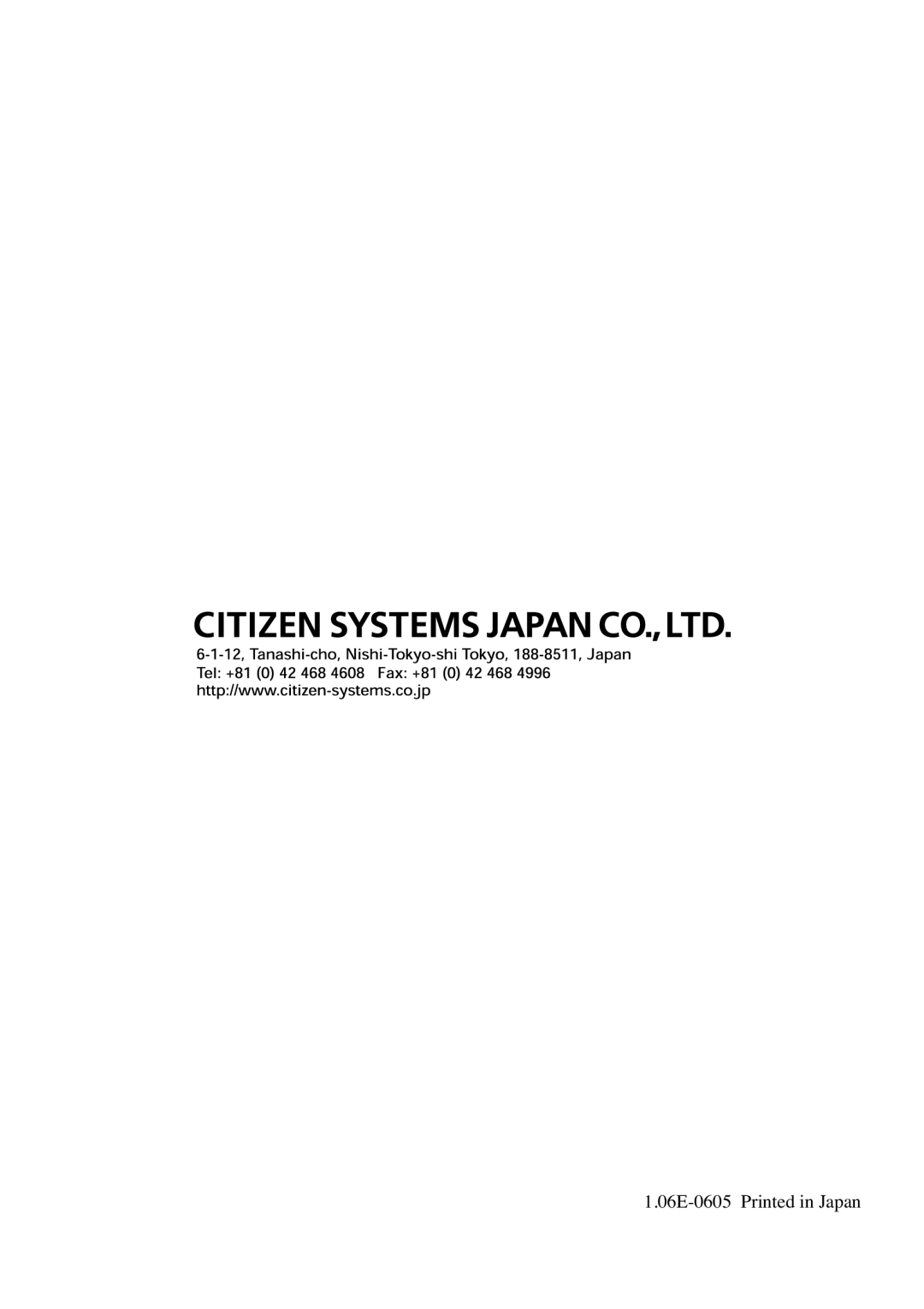 Citizen Systems iDP3240 user manual 