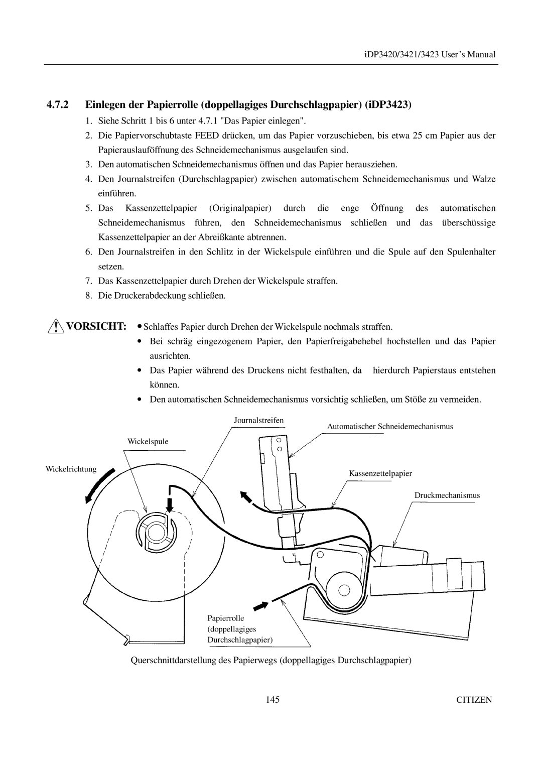 Citizen Systems iDP3420, iDP3421, iDP3423 user manual Citizen 