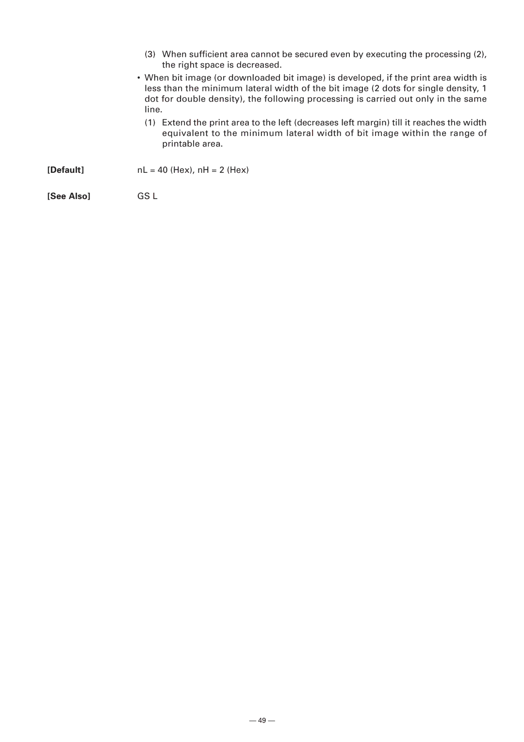 Citizen Systems Model CMP-10 manual NL = 40 Hex, nH = 2 Hex 