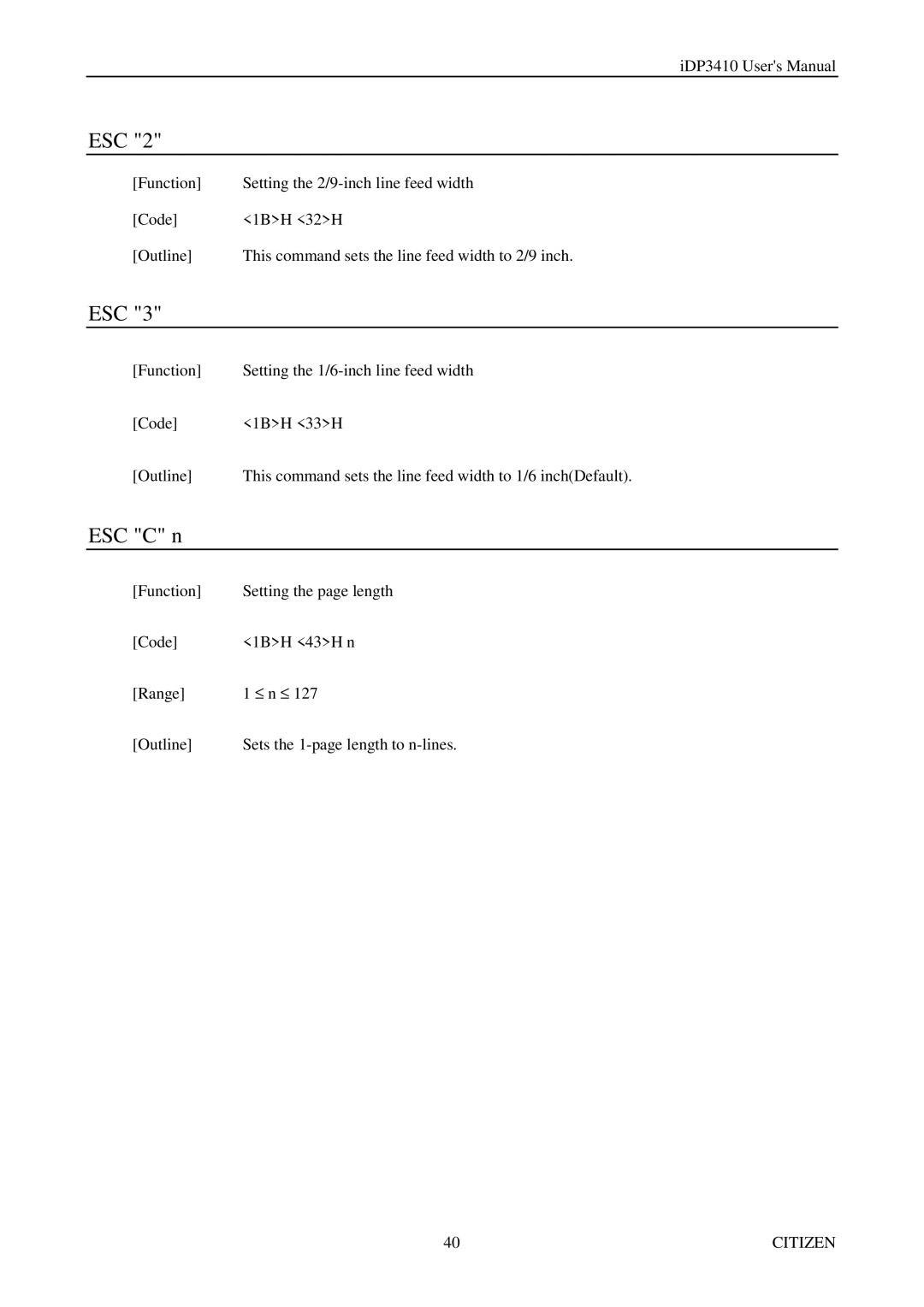 Citizen Systems pmn manual ESC C n 