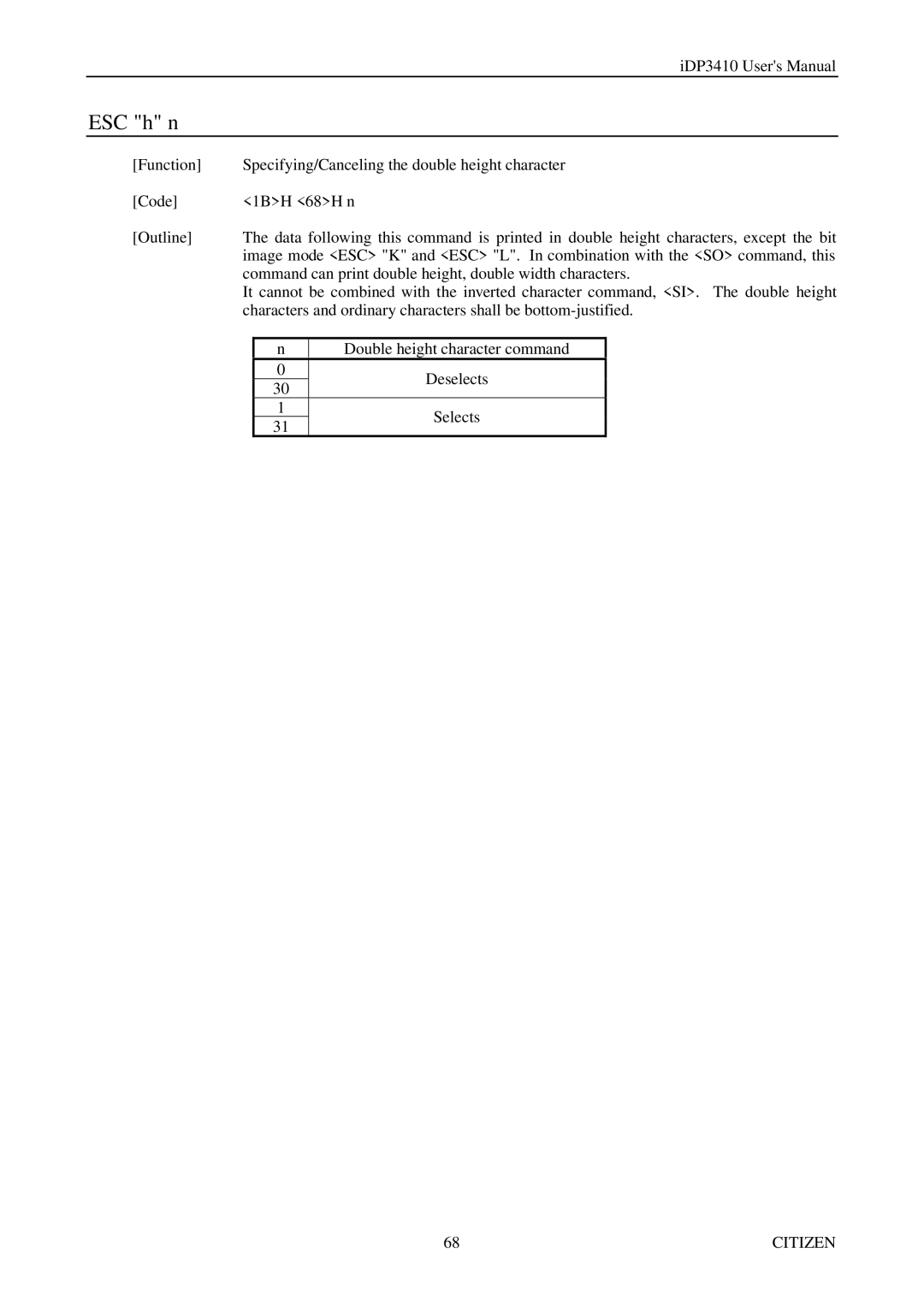 Citizen Systems pmn manual ESC h n 