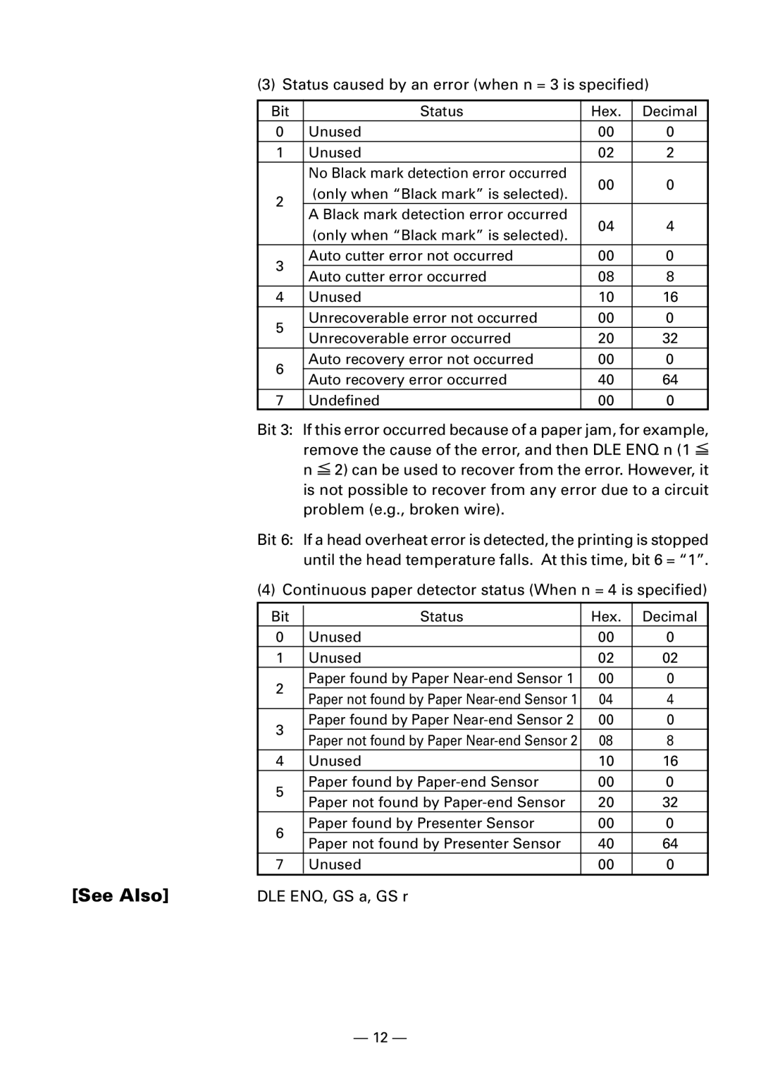 Citizen Systems PPU-231II manual See Also 