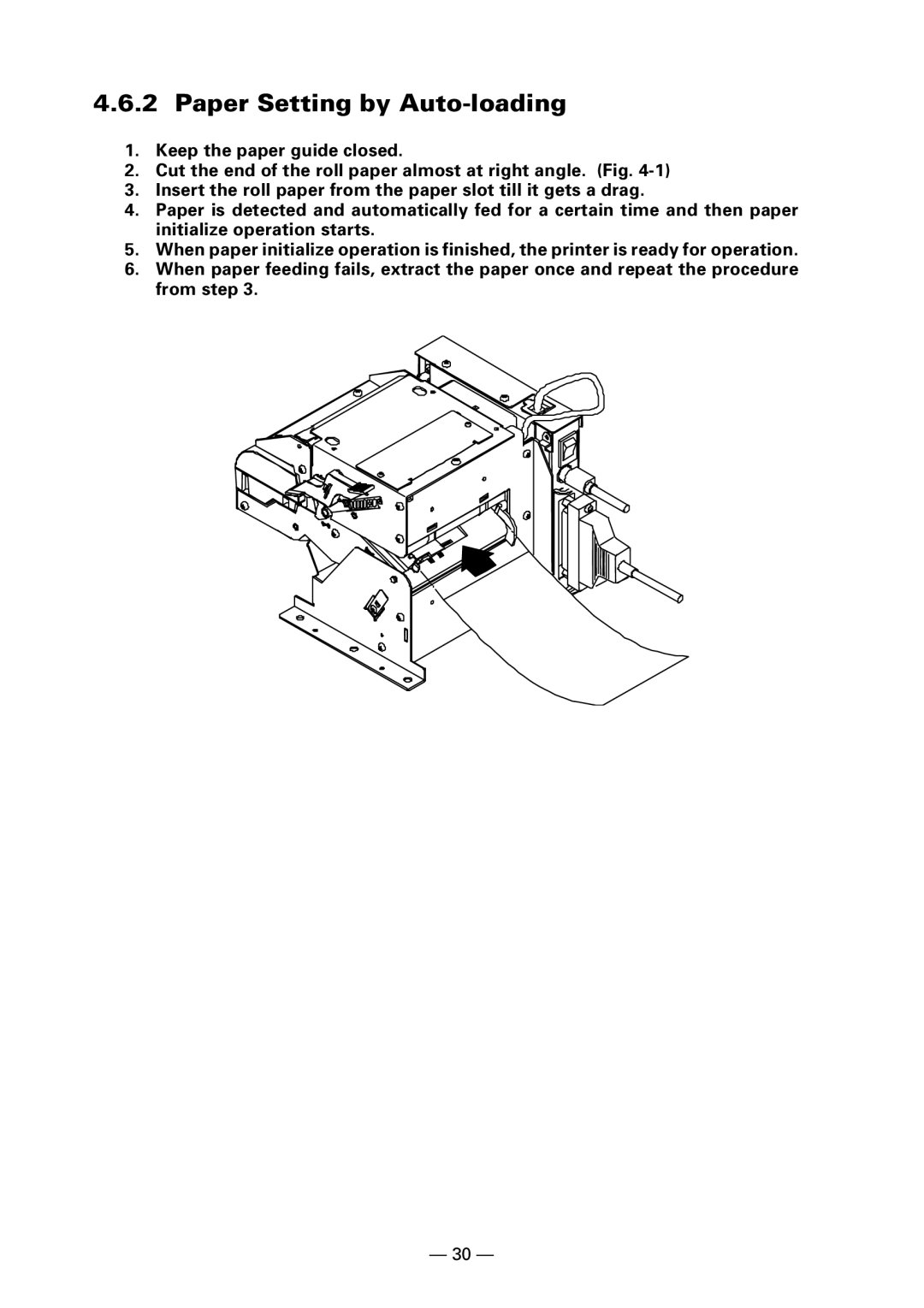 Citizen Systems PPU-700 user manual Paper Setting by Auto-loading 