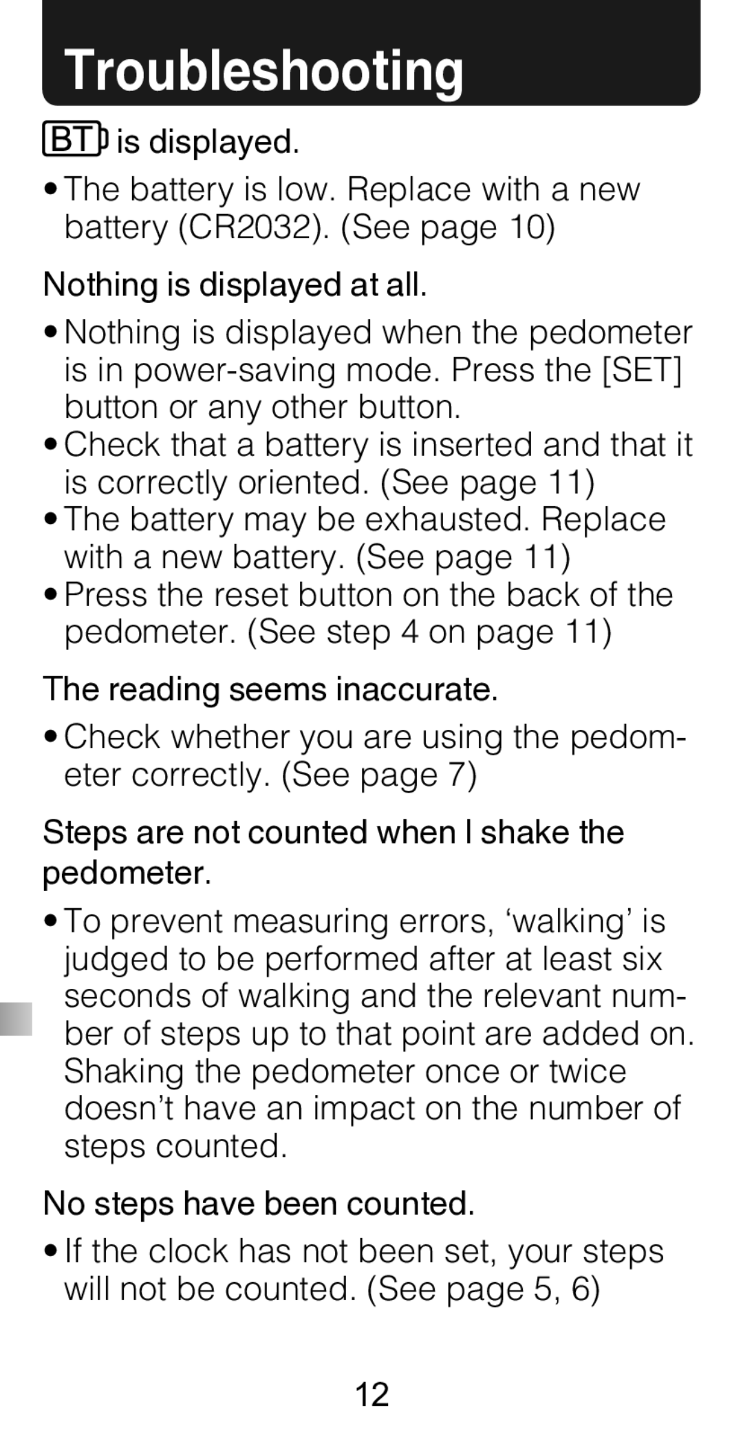 Citizen Systems TW310 instruction manual Troubleshooting 