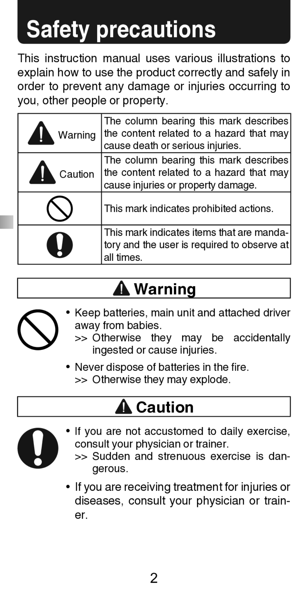 Citizen Systems TW310 instruction manual Safety precautions 