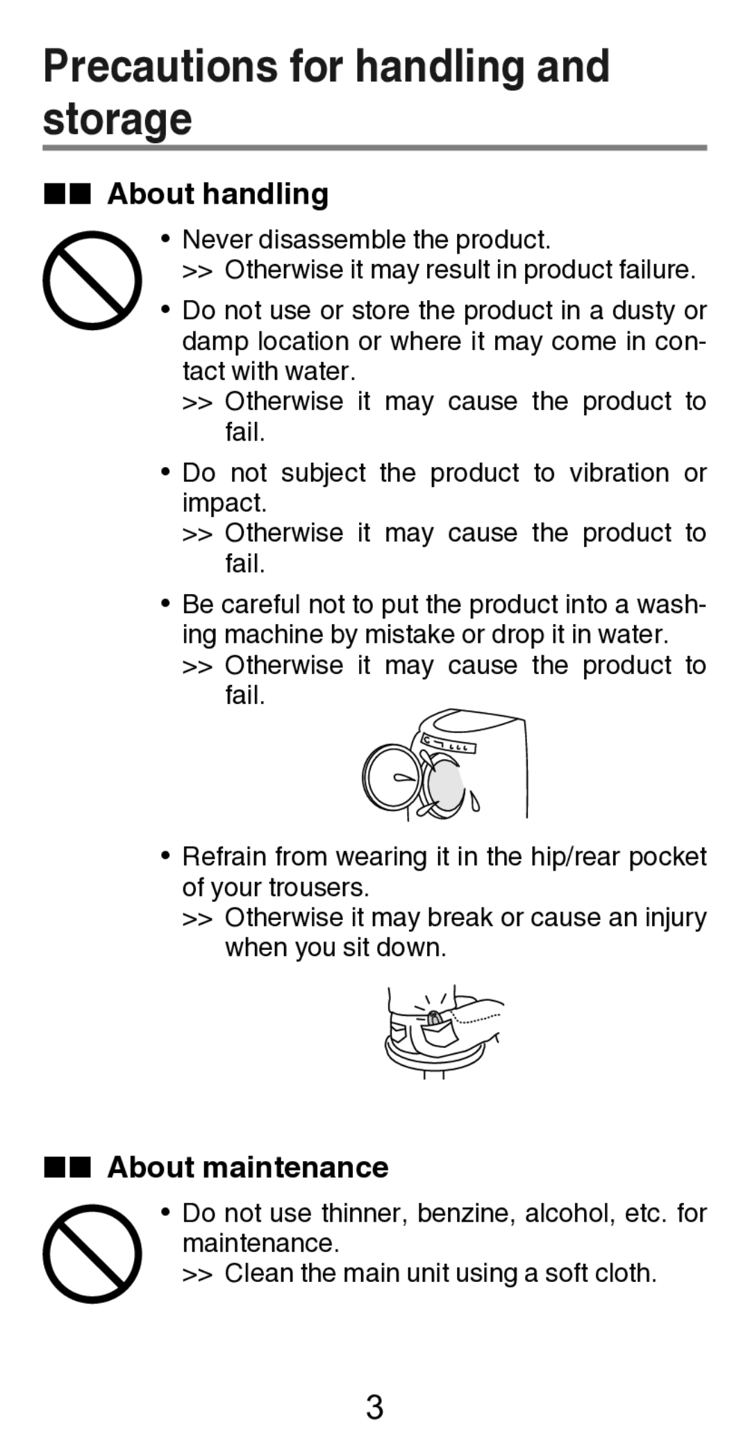 Citizen Systems TW310 instruction manual Precautions for handling and storage, About handling 