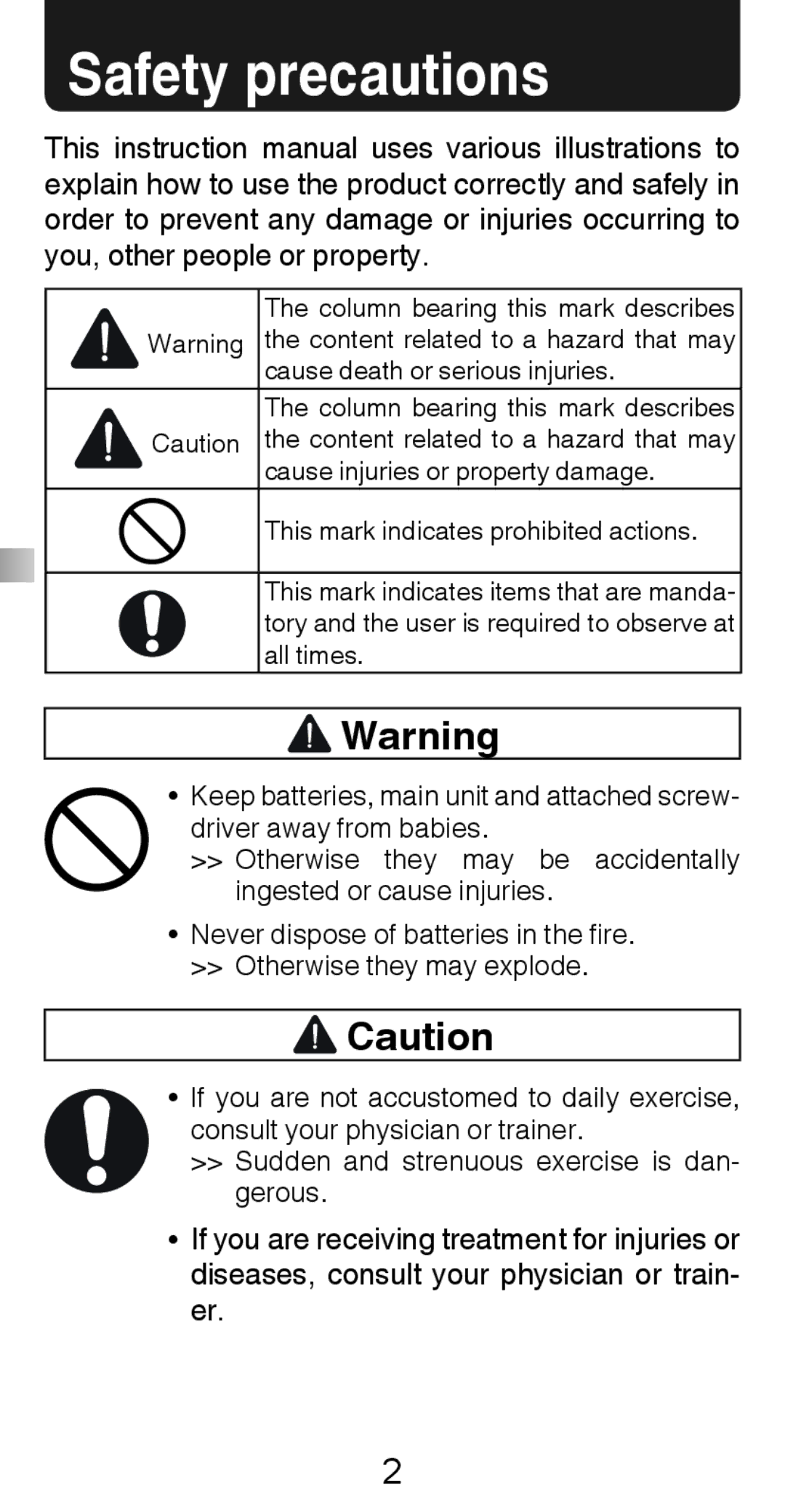 Citizen Systems TW610 instruction manual Safety precautions 