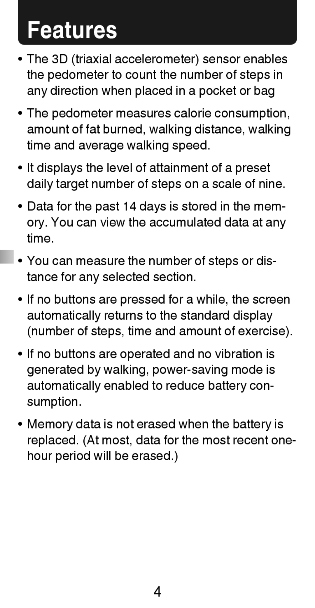 Citizen Systems TW610 instruction manual Features 