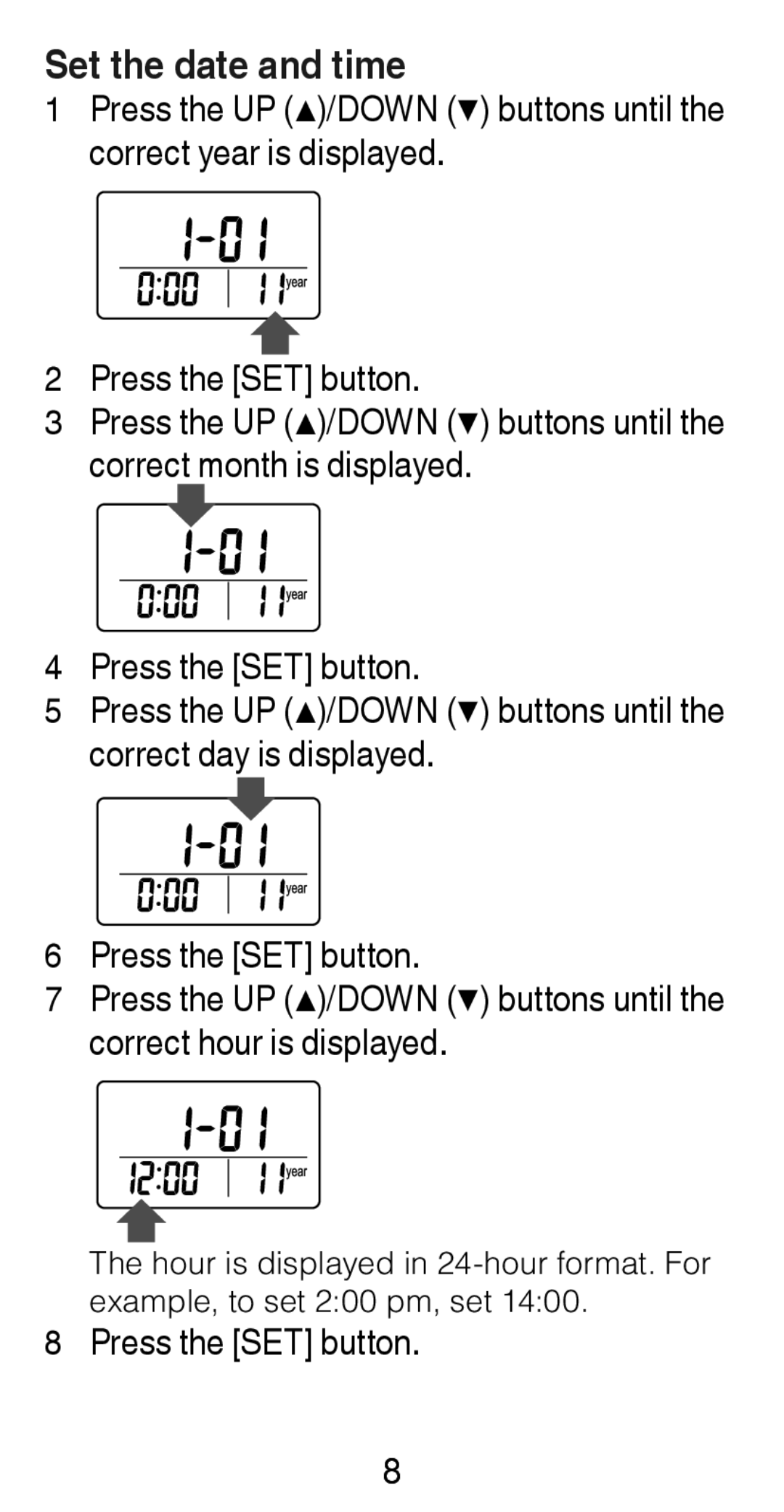 Citizen Systems TW610 instruction manual Set the date and time 