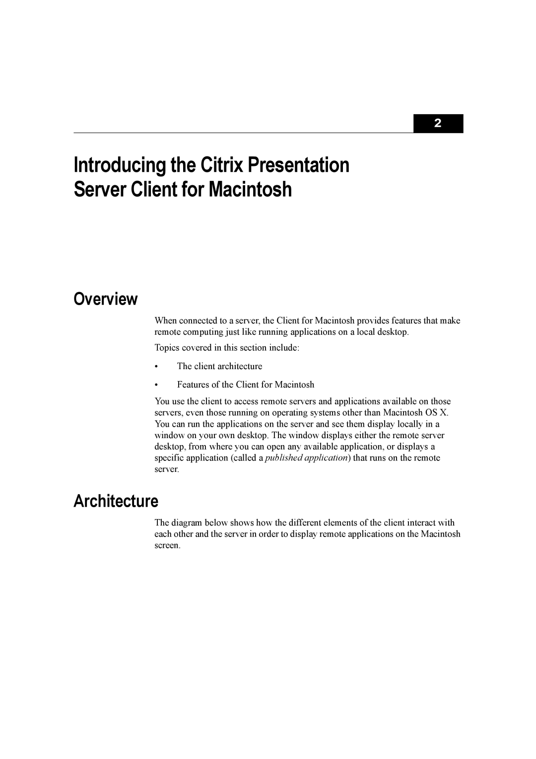 Citrix Systems 10 manual Overview, Architecture 