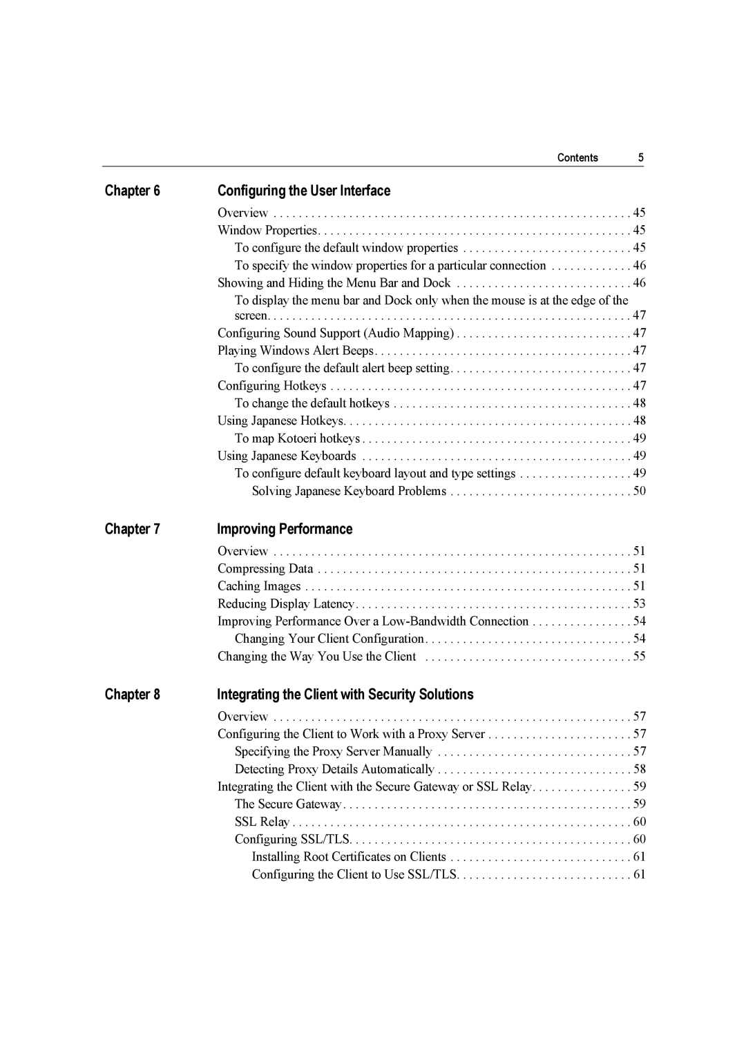 Citrix Systems 10 manual Chapter Configuring the User Interface 