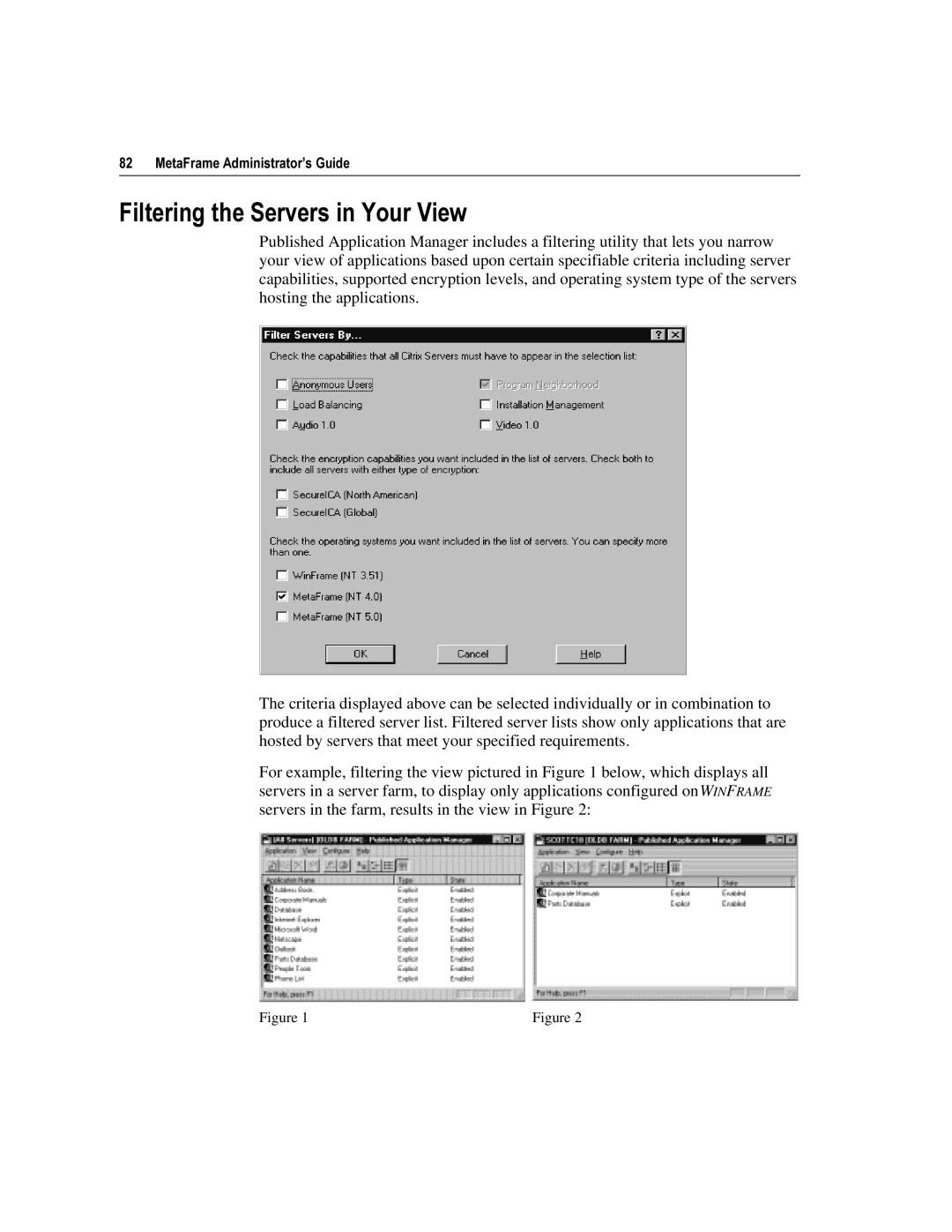 Citrix Systems 1.8 manual LOWHULQJWKH6HUYHUVLQRXU9LHZ 