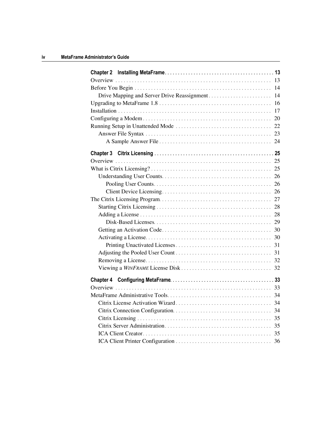 Citrix Systems 1.8 manual KDSWHU,QVWDOOLQJ0HWDUDPH 