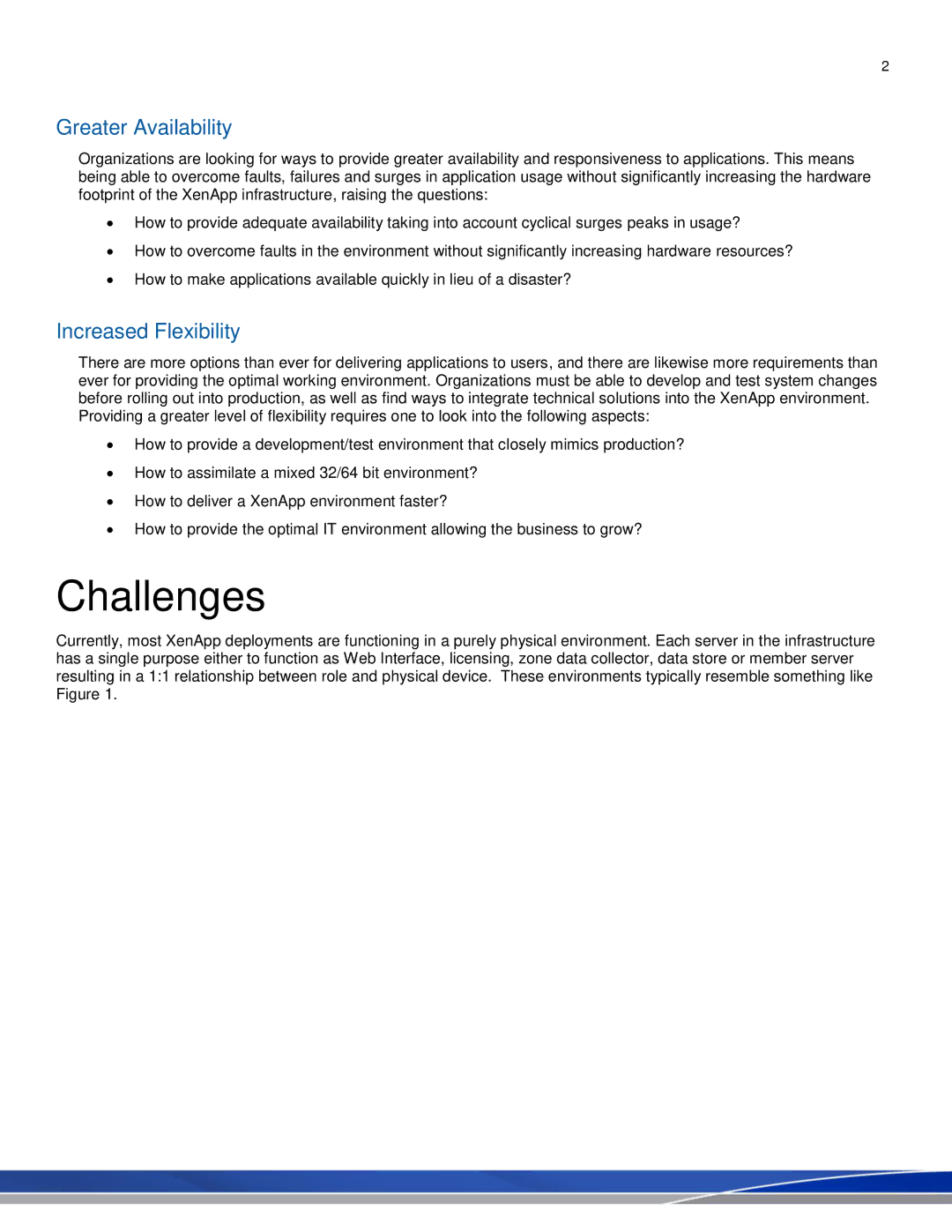 Citrix Systems 4.1 manual Challenges, Greater Availability, Increased Flexibility 