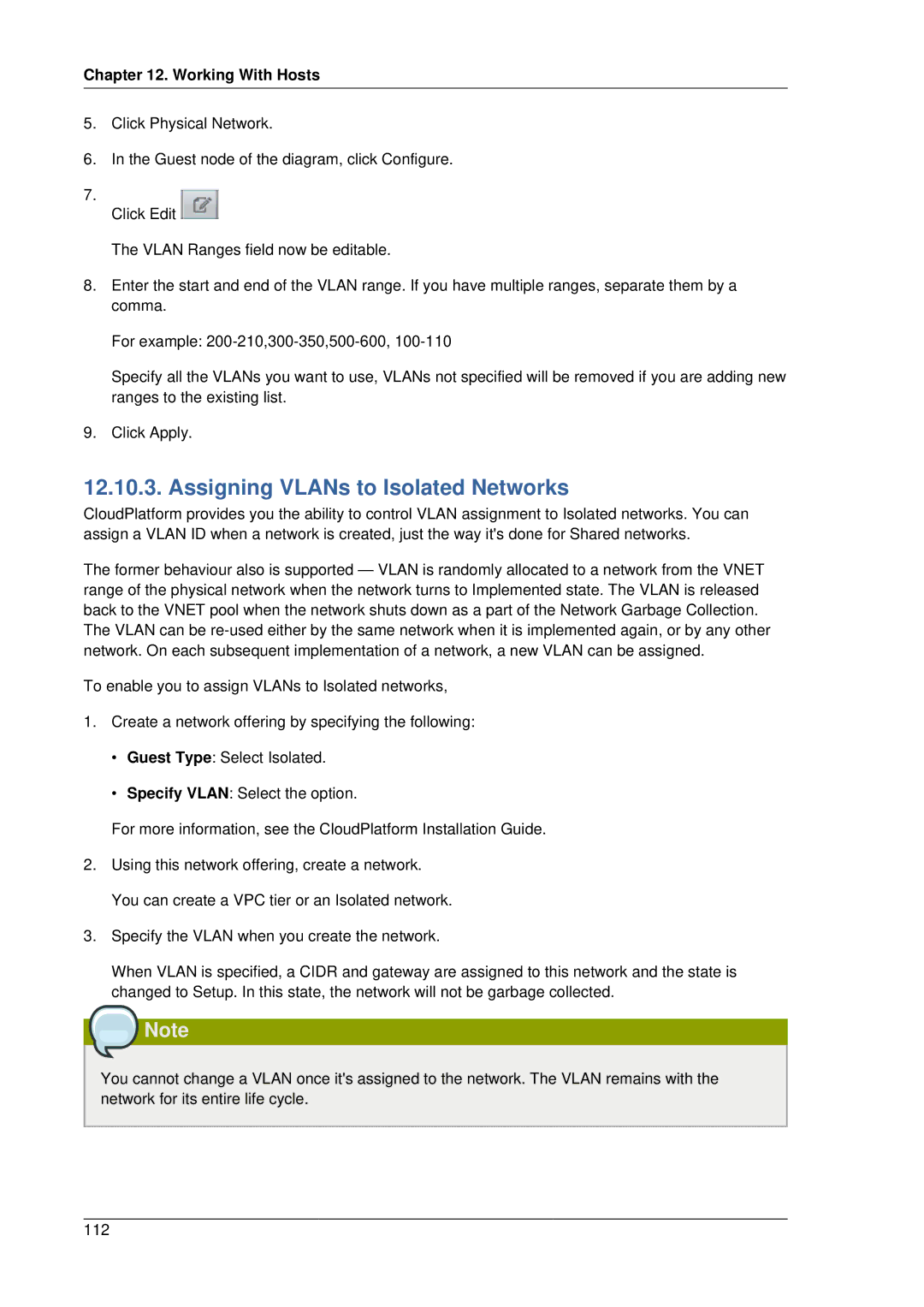 Citrix Systems 4.2 manual Assigning VLANs to Isolated Networks 