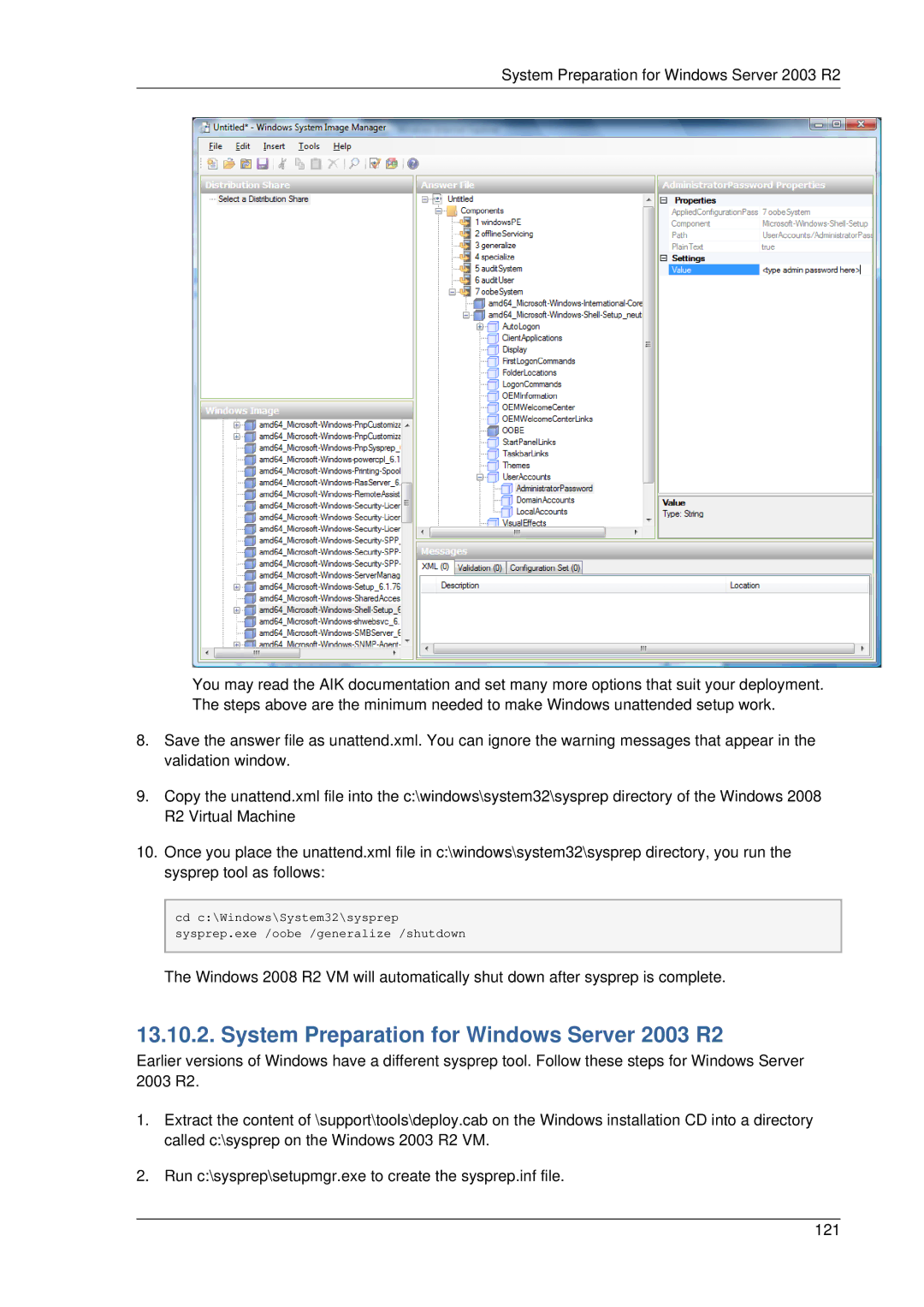 Citrix Systems 4.2 manual System Preparation for Windows Server 2003 R2 