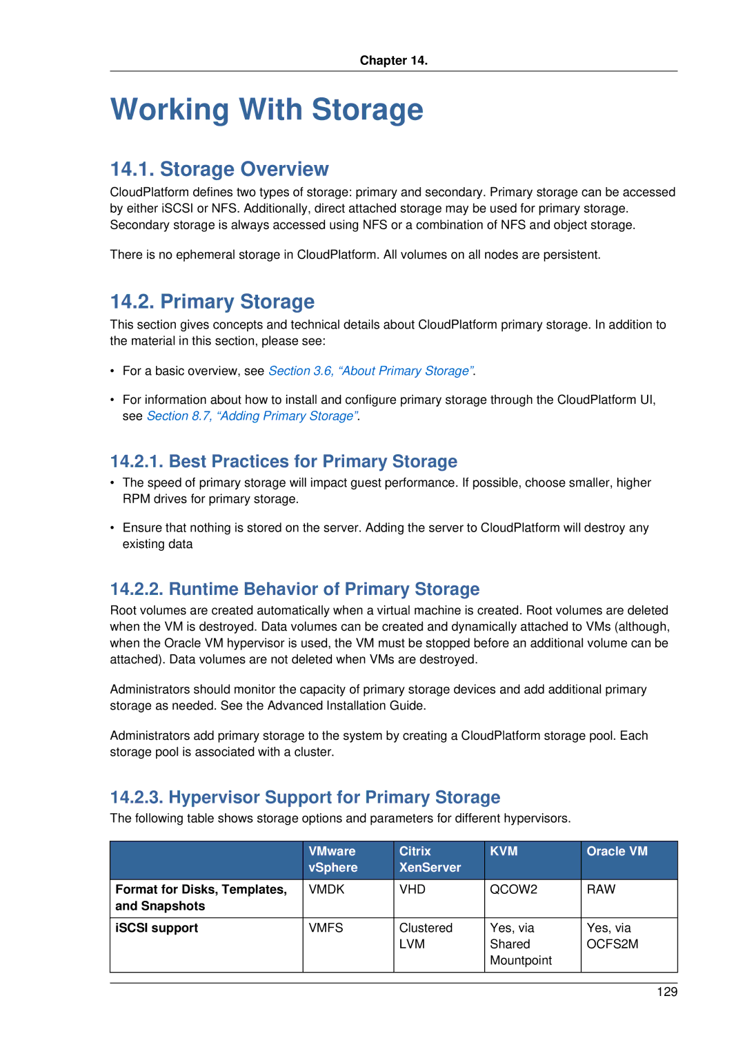 Citrix Systems 4.2 manual Working With Storage, Storage Overview, Primary Storage 