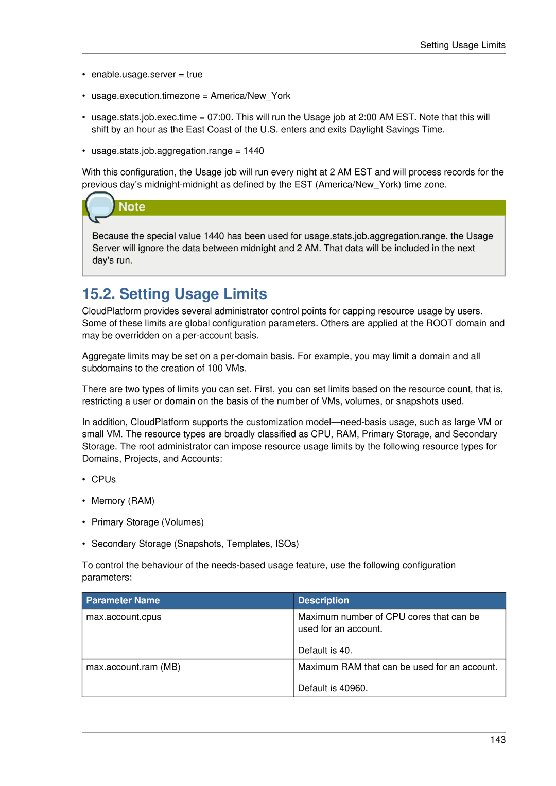 Citrix Systems 4.2 manual Setting Usage Limits 