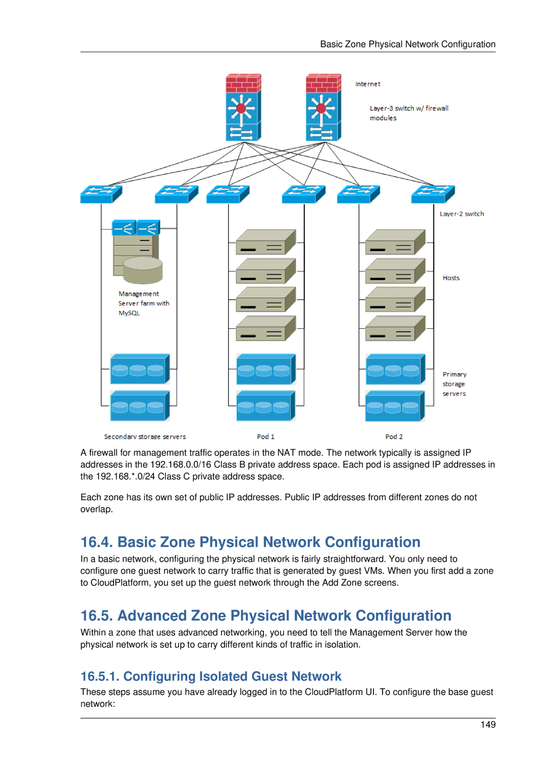 Citrix Systems 4.2 manual Basic Zone Physical Network Configuration, Advanced Zone Physical Network Configuration 