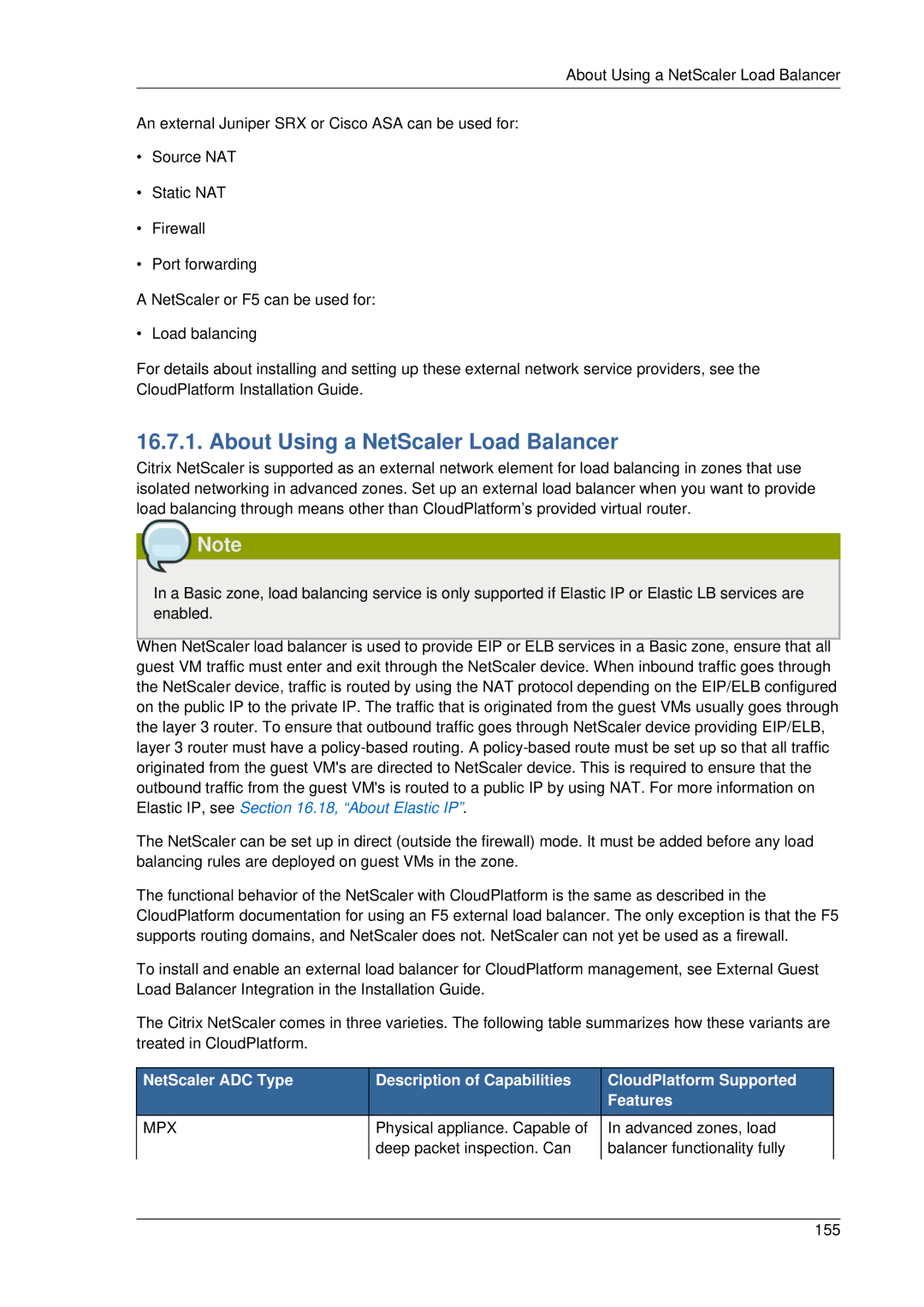 Citrix Systems 4.2 manual About Using a NetScaler Load Balancer, Mpx 