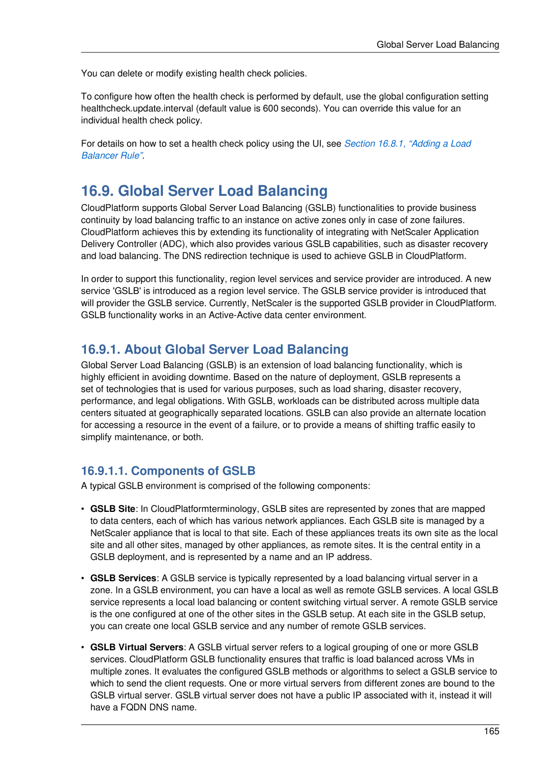 Citrix Systems 4.2 manual About Global Server Load Balancing, Components of Gslb 