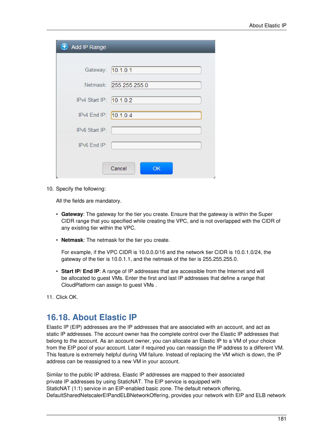 Citrix Systems 4.2 manual About Elastic IP 