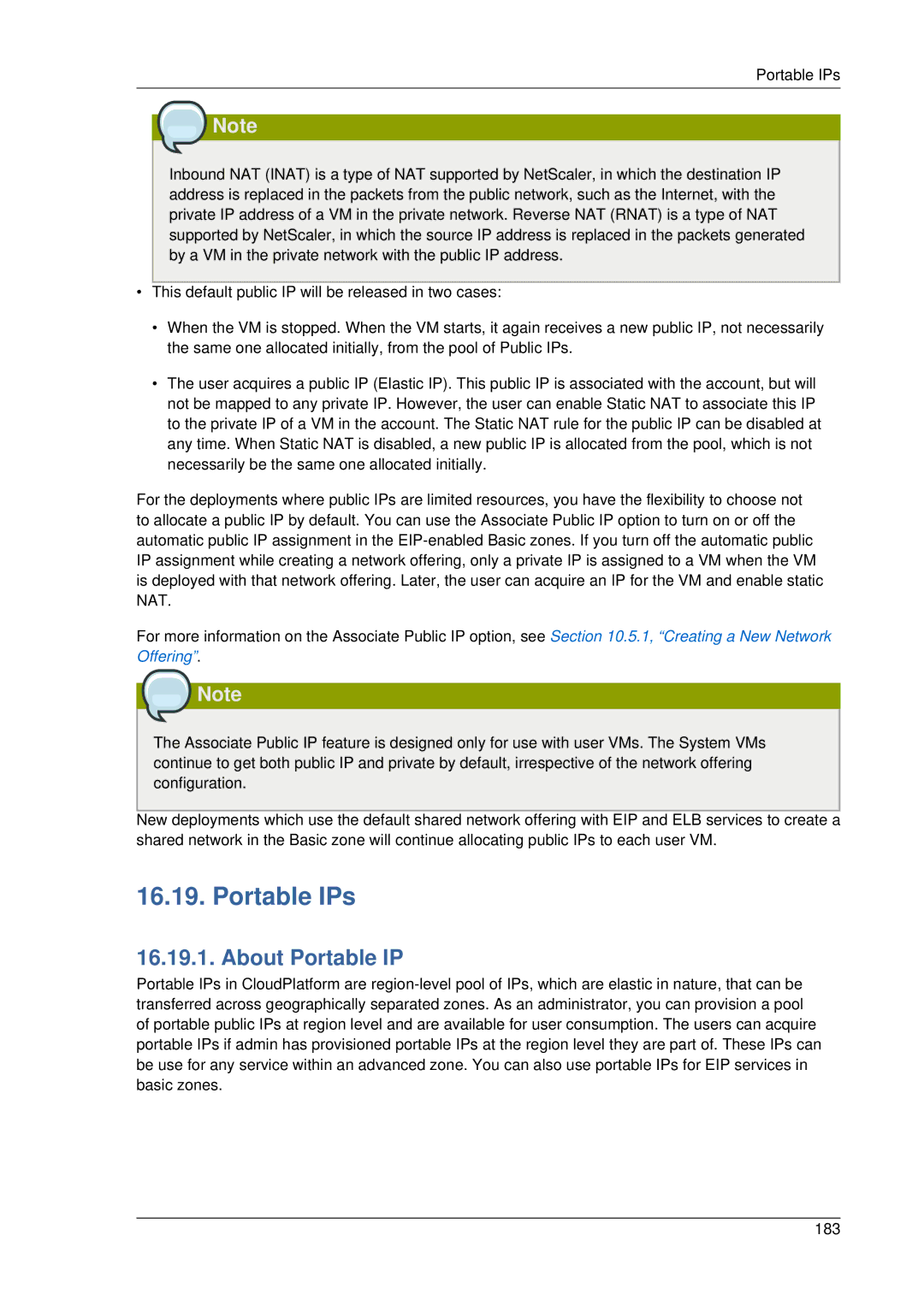 Citrix Systems 4.2 manual Portable IPs, About Portable IP 