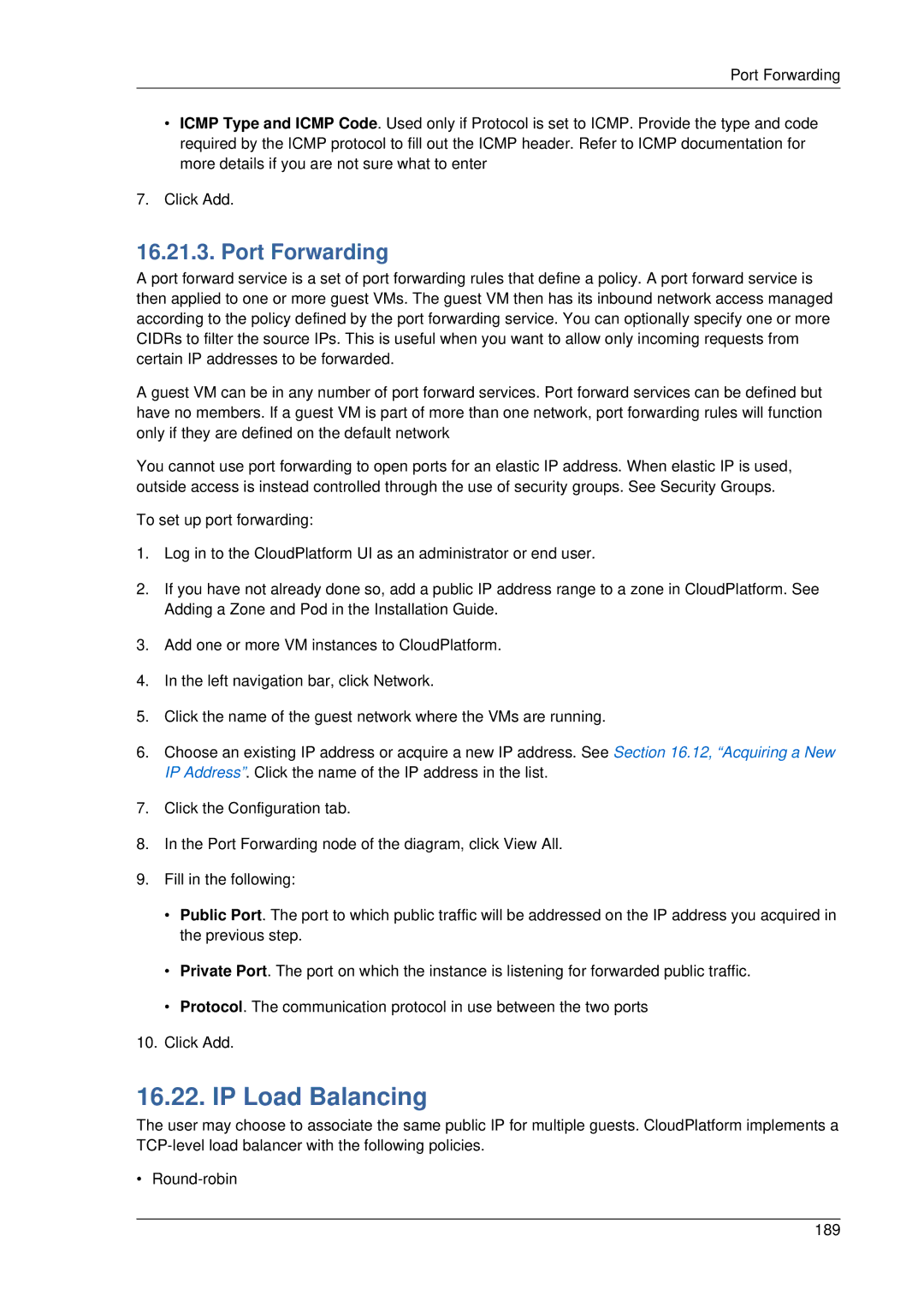 Citrix Systems 4.2 manual IP Load Balancing, Port Forwarding 