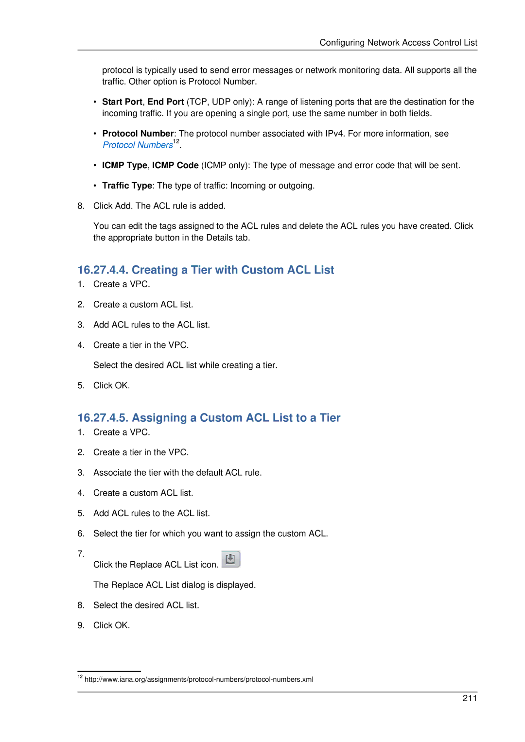 Citrix Systems 4.2 manual Creating a Tier with Custom ACL List, Assigning a Custom ACL List to a Tier 