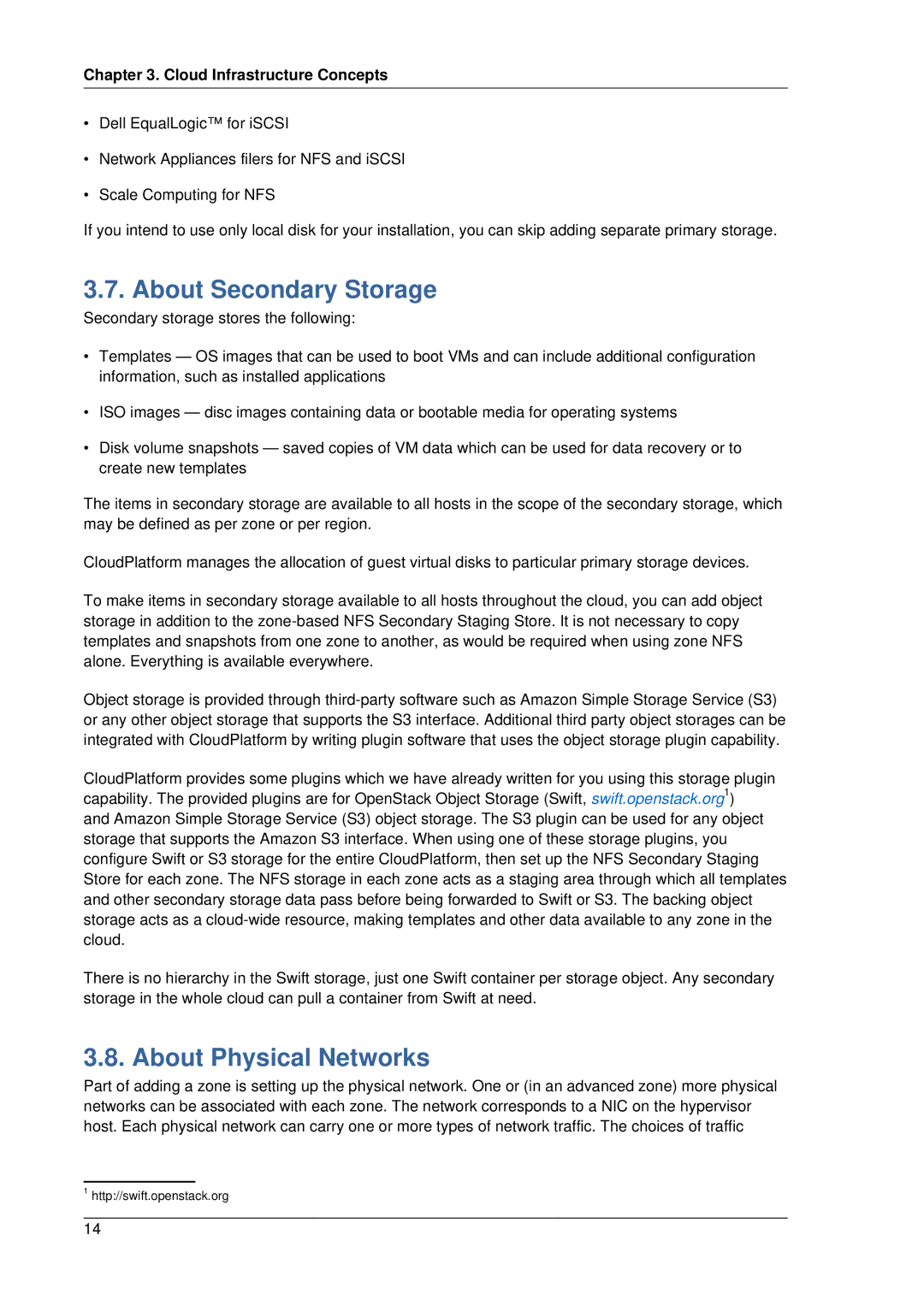 Citrix Systems 4.2 manual About Secondary Storage, About Physical Networks 