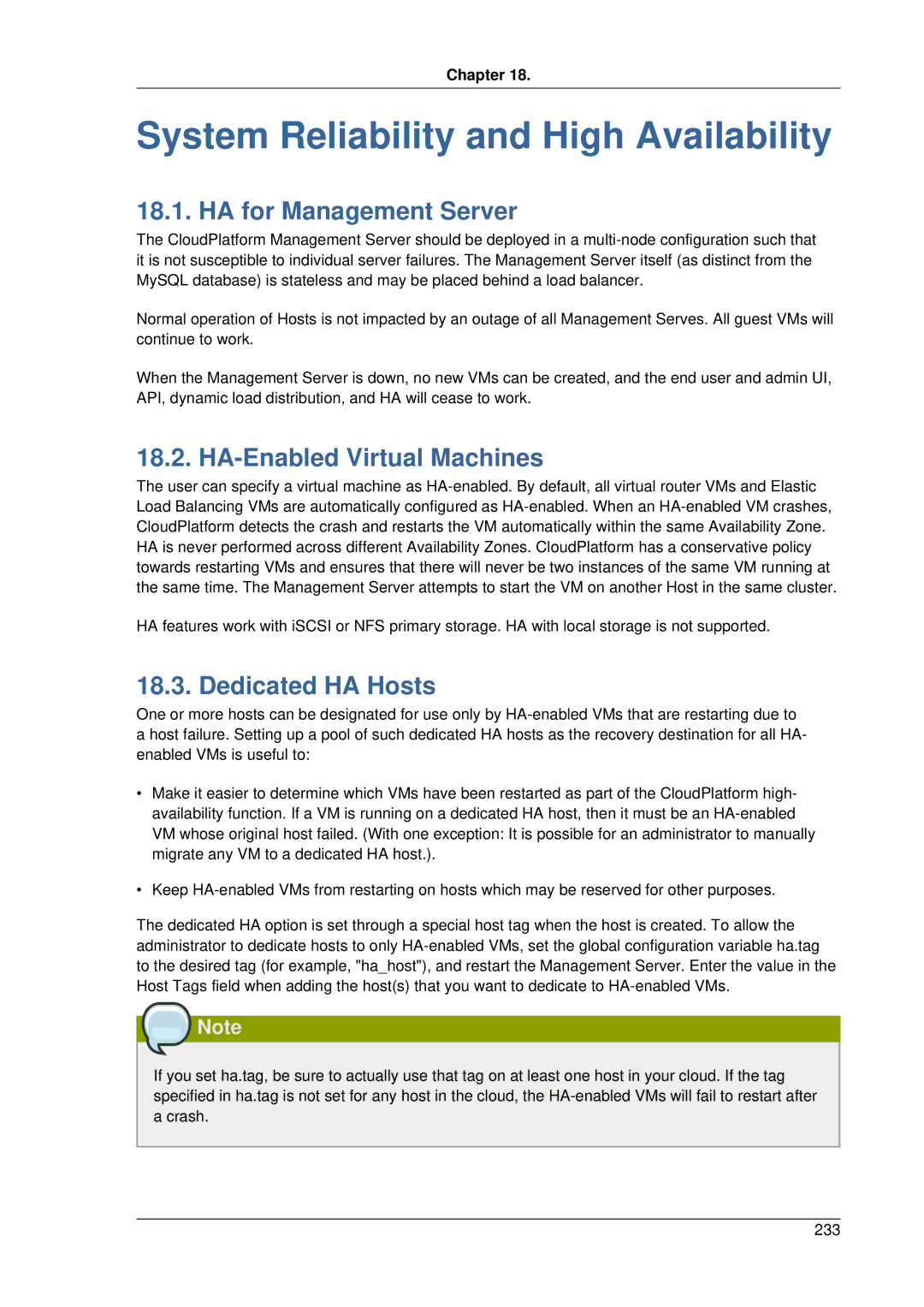 Citrix Systems 4.2 manual System Reliability and High Availability, HA for Management Server, HA-Enabled Virtual Machines 