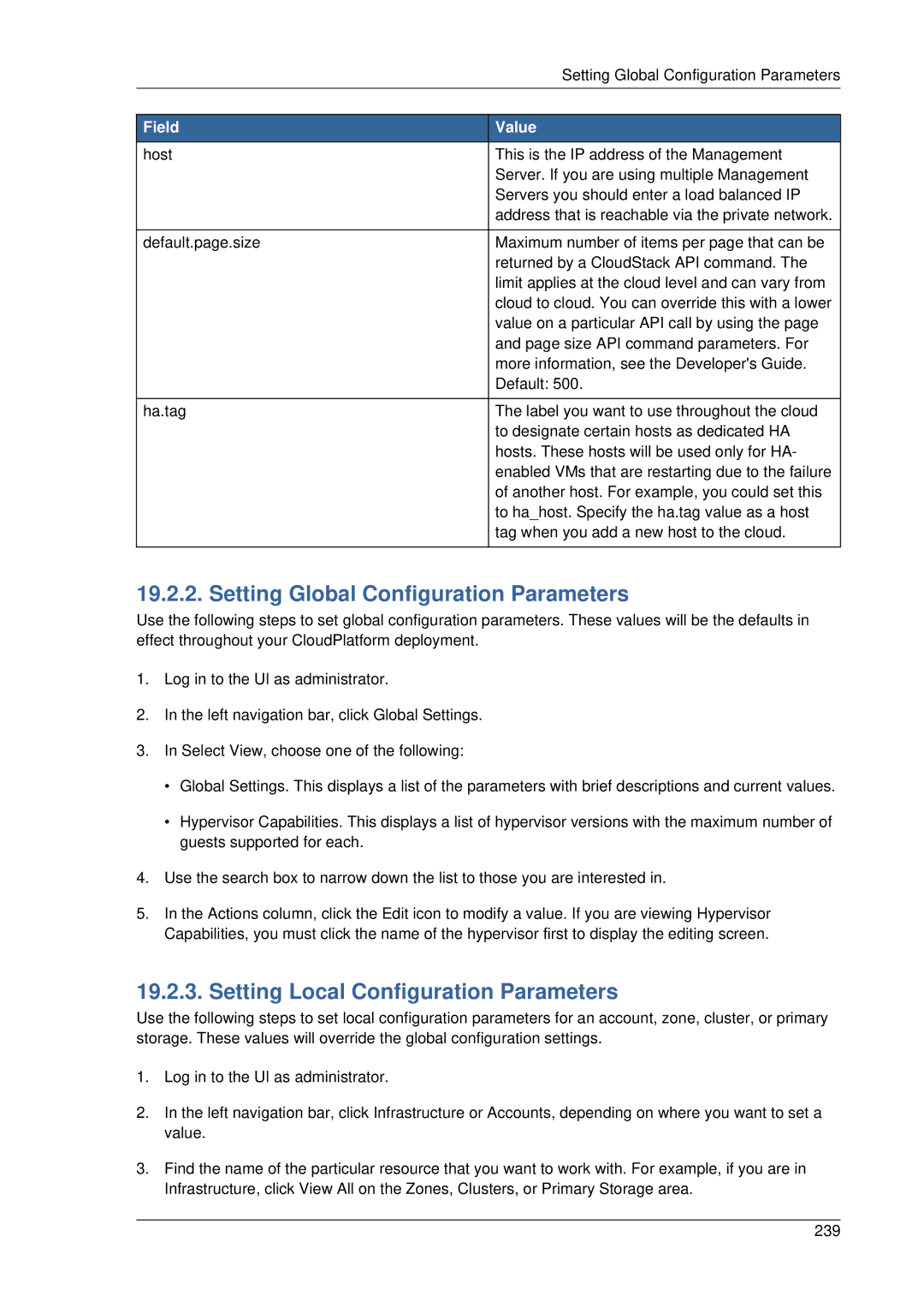 Citrix Systems 4.2 manual Setting Global Configuration Parameters, Setting Local Configuration Parameters 