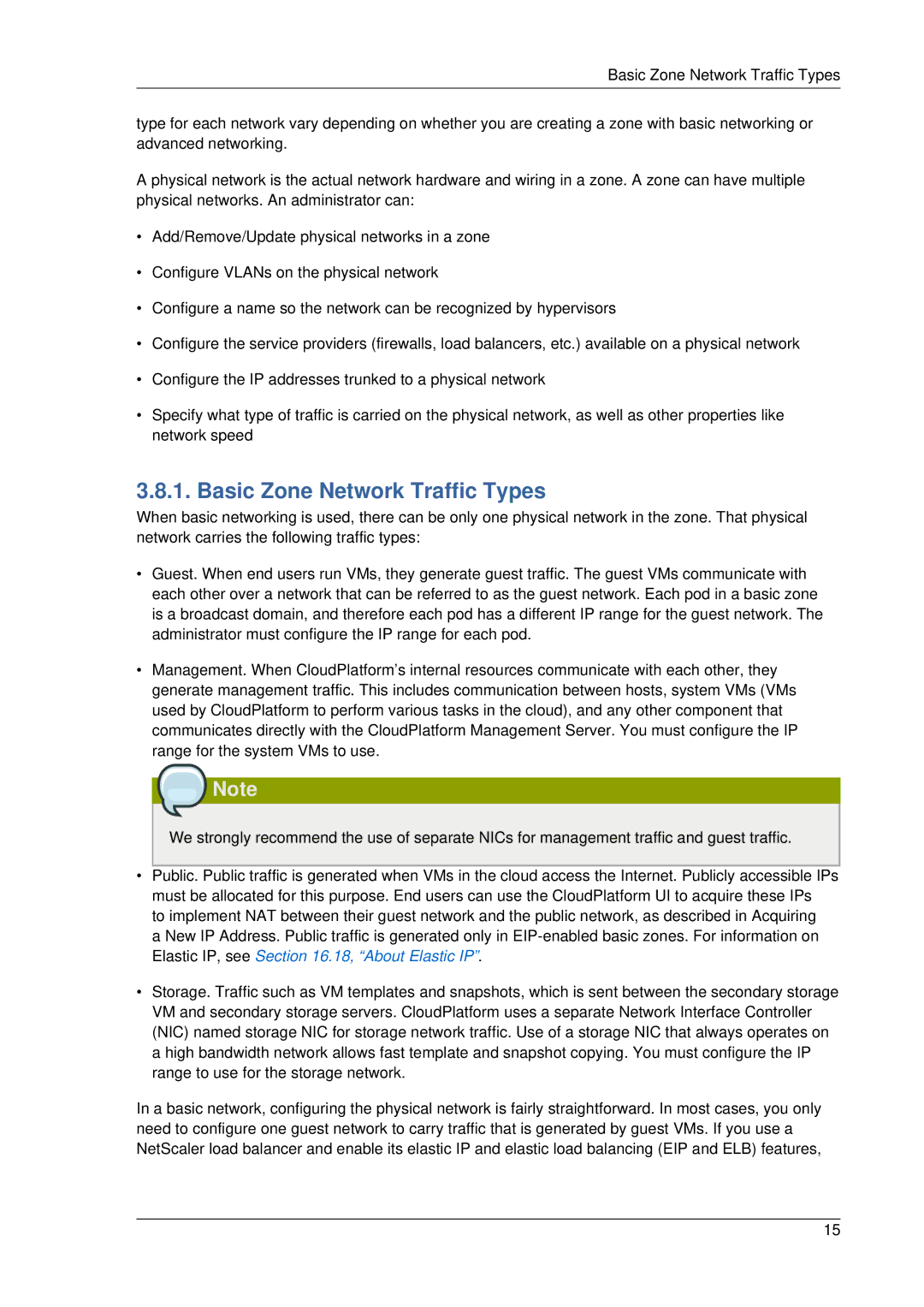 Citrix Systems 4.2 manual Basic Zone Network Traffic Types 