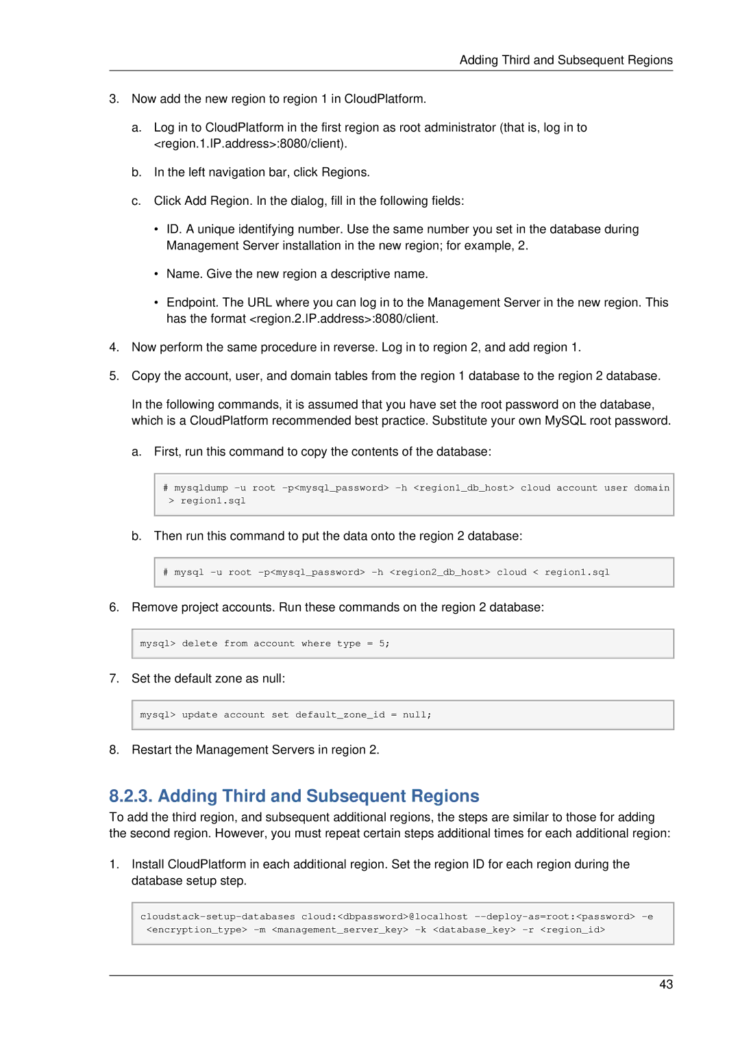 Citrix Systems 4.2 manual Adding Third and Subsequent Regions 