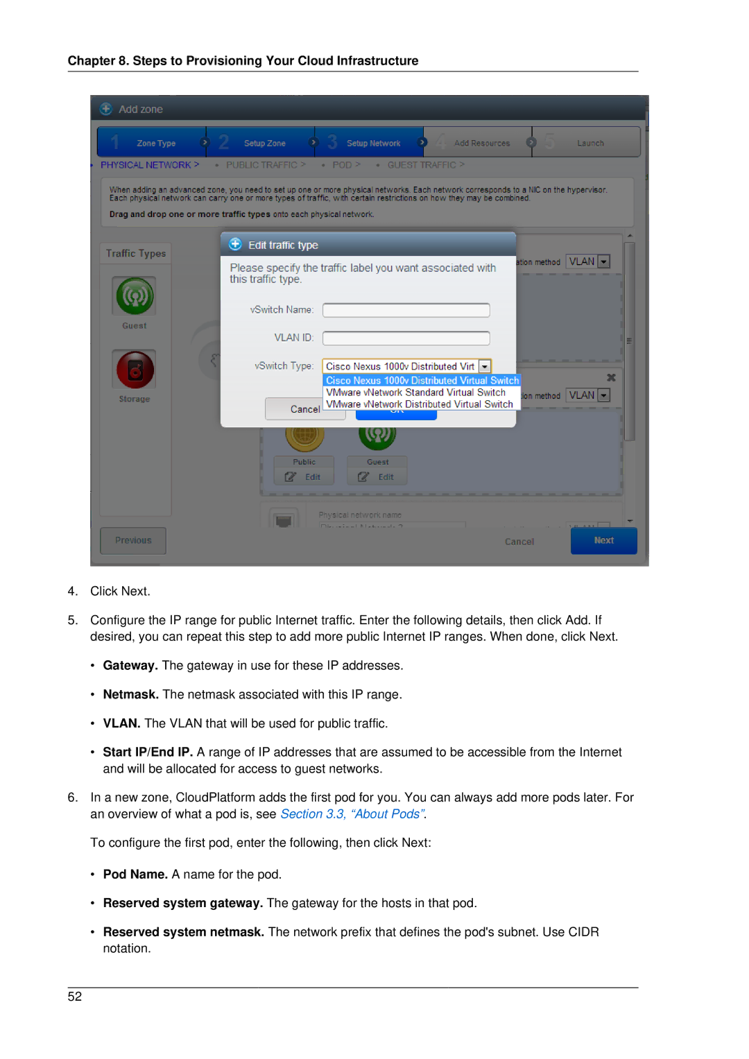 Citrix Systems 4.2 manual Steps to Provisioning Your Cloud Infrastructure 