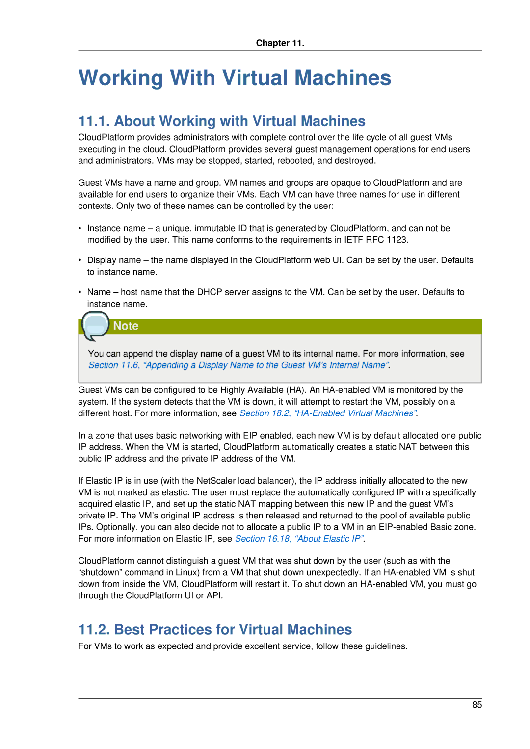 Citrix Systems 4.2 Working With Virtual Machines, About Working with Virtual Machines, Best Practices for Virtual Machines 