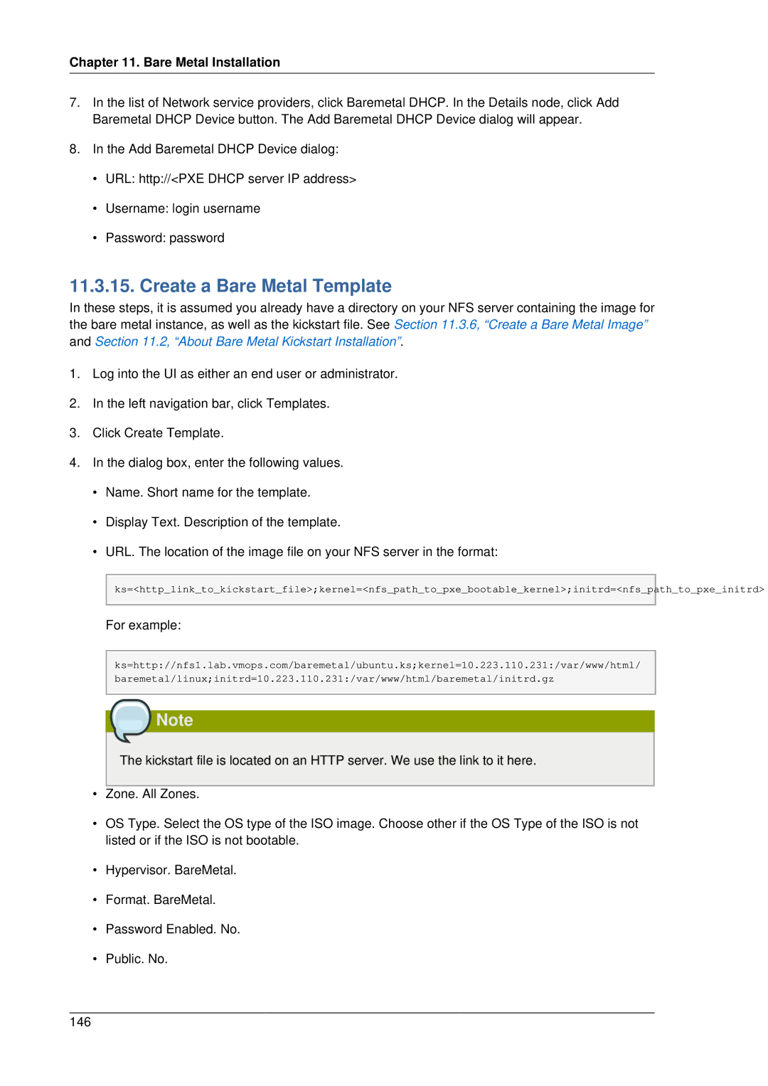 Citrix Systems 4.2 manual Create a Bare Metal Template 