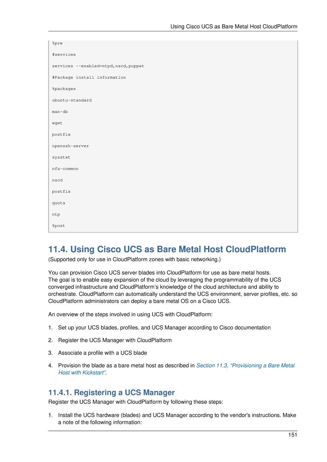 Citrix Systems 4.2 manual Using Cisco UCS as Bare Metal Host CloudPlatform, Registering a UCS Manager 