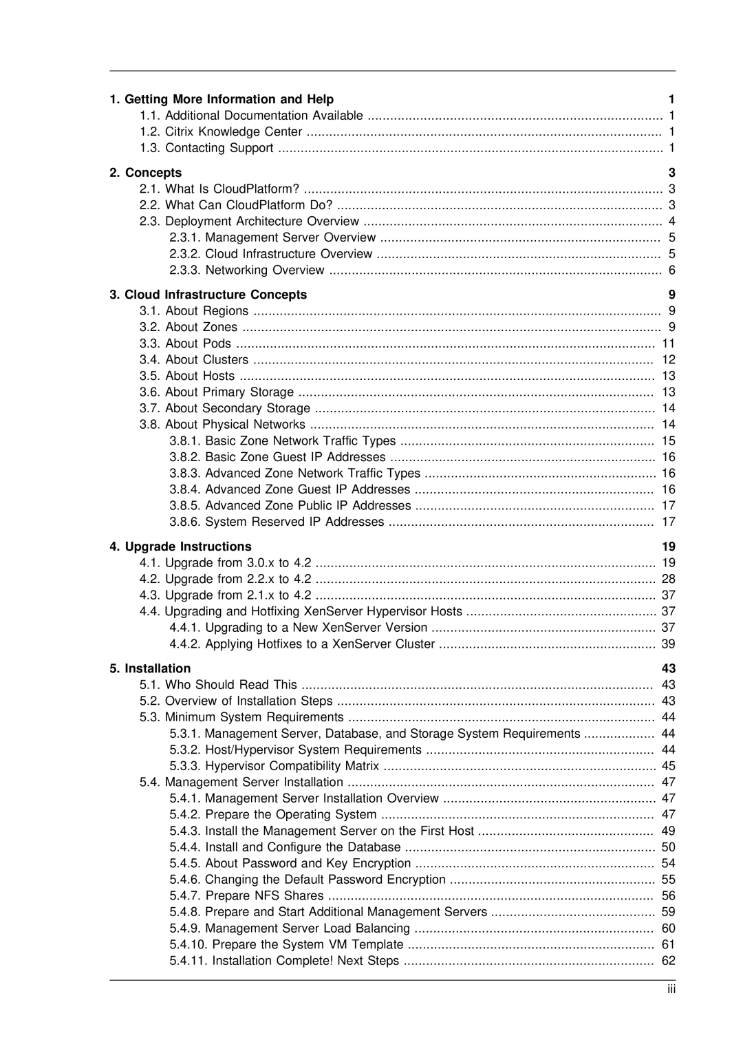 Citrix Systems 4.2 manual Getting More Information and Help, Cloud Infrastructure Concepts, Upgrade Instructions 