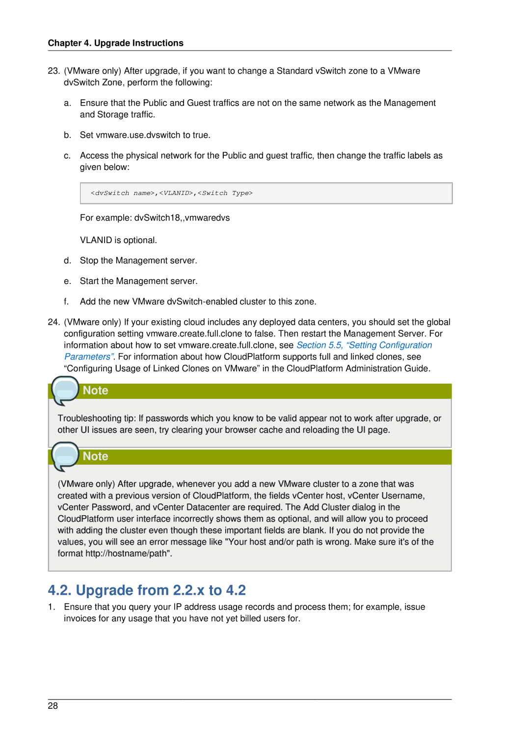 Citrix Systems 4.2 manual Upgrade from 2.2.x to 