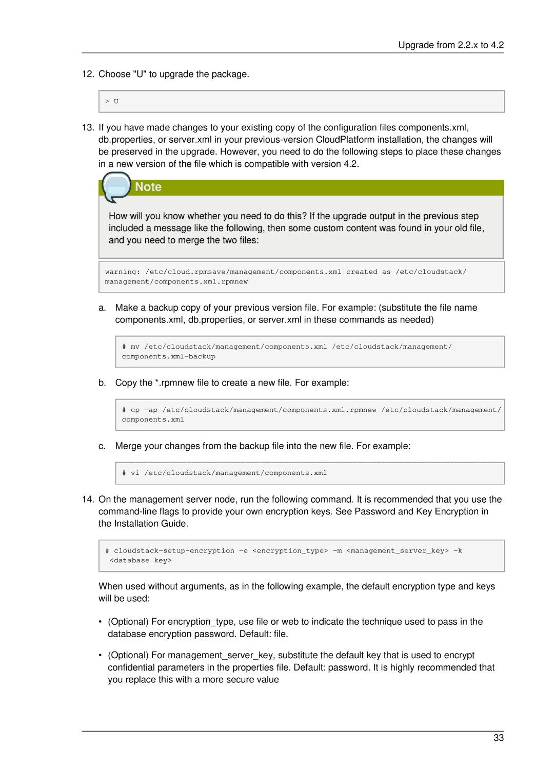 Citrix Systems 4.2 manual Copy the *.rpmnew file to create a new file. For example 