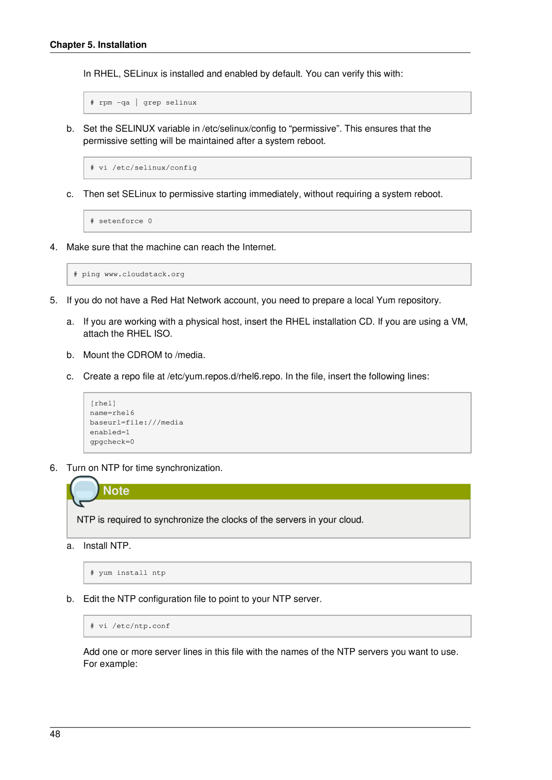 Citrix Systems 4.2 manual Edit the NTP configuration file to point to your NTP server 