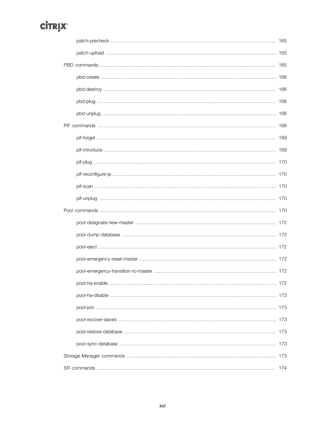 Citrix Systems 5.6 manual Xvi 