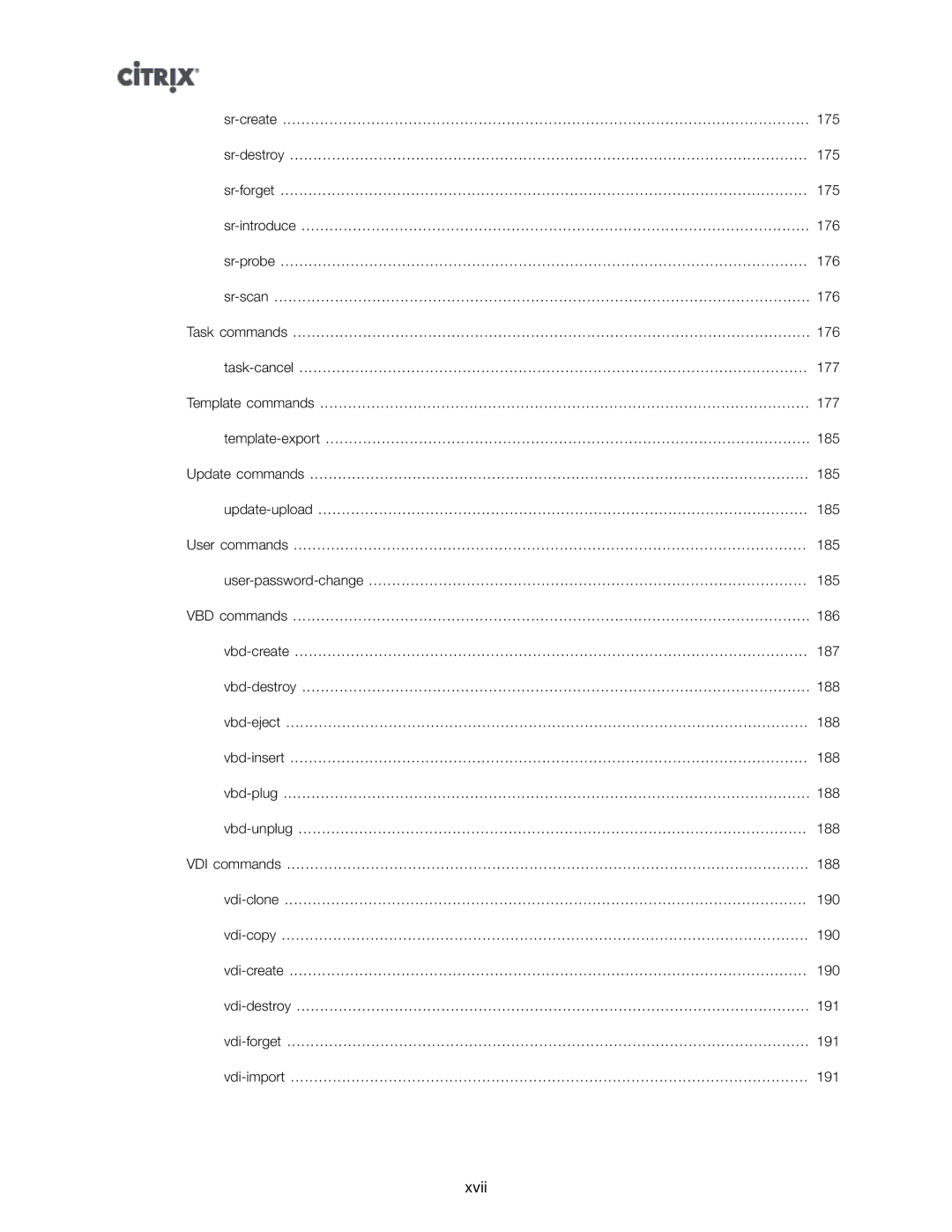 Citrix Systems 5.6 manual Xvii 